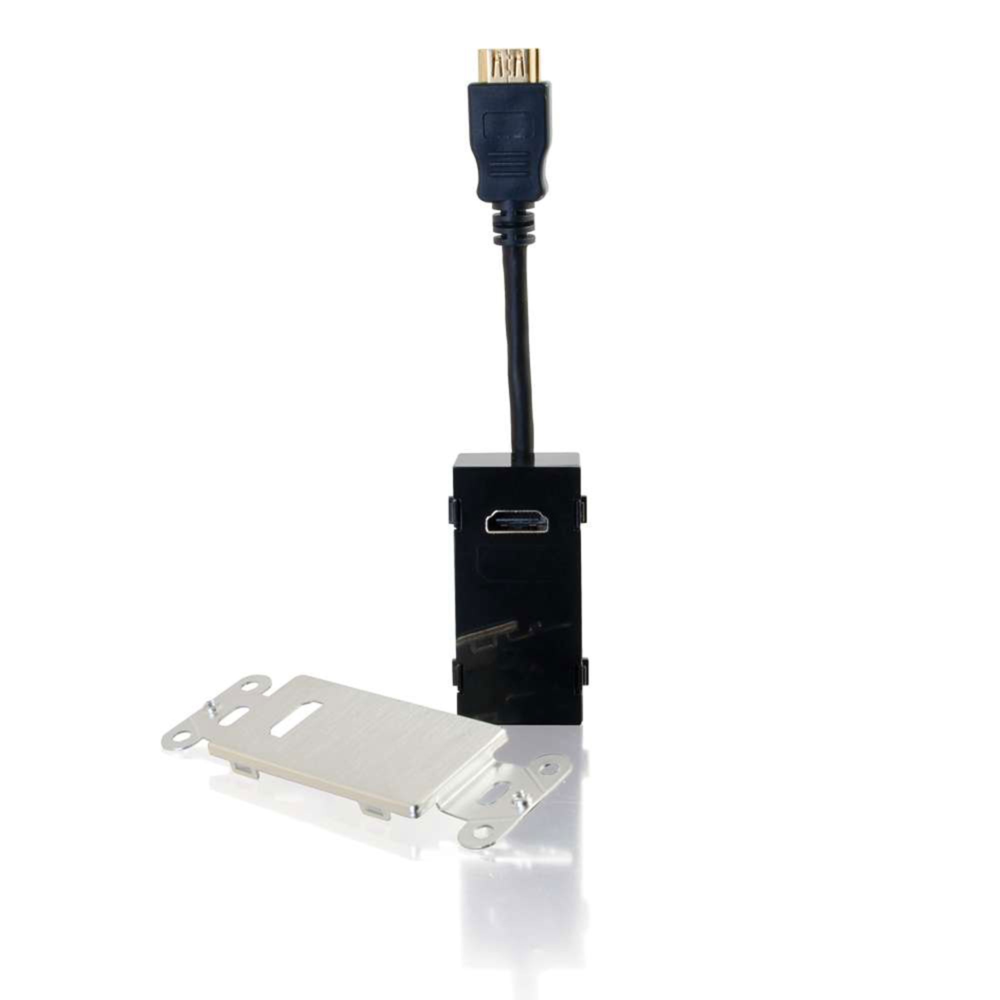 C2G 41042 HDMI Pass Through Wall Plate (Aluminum)