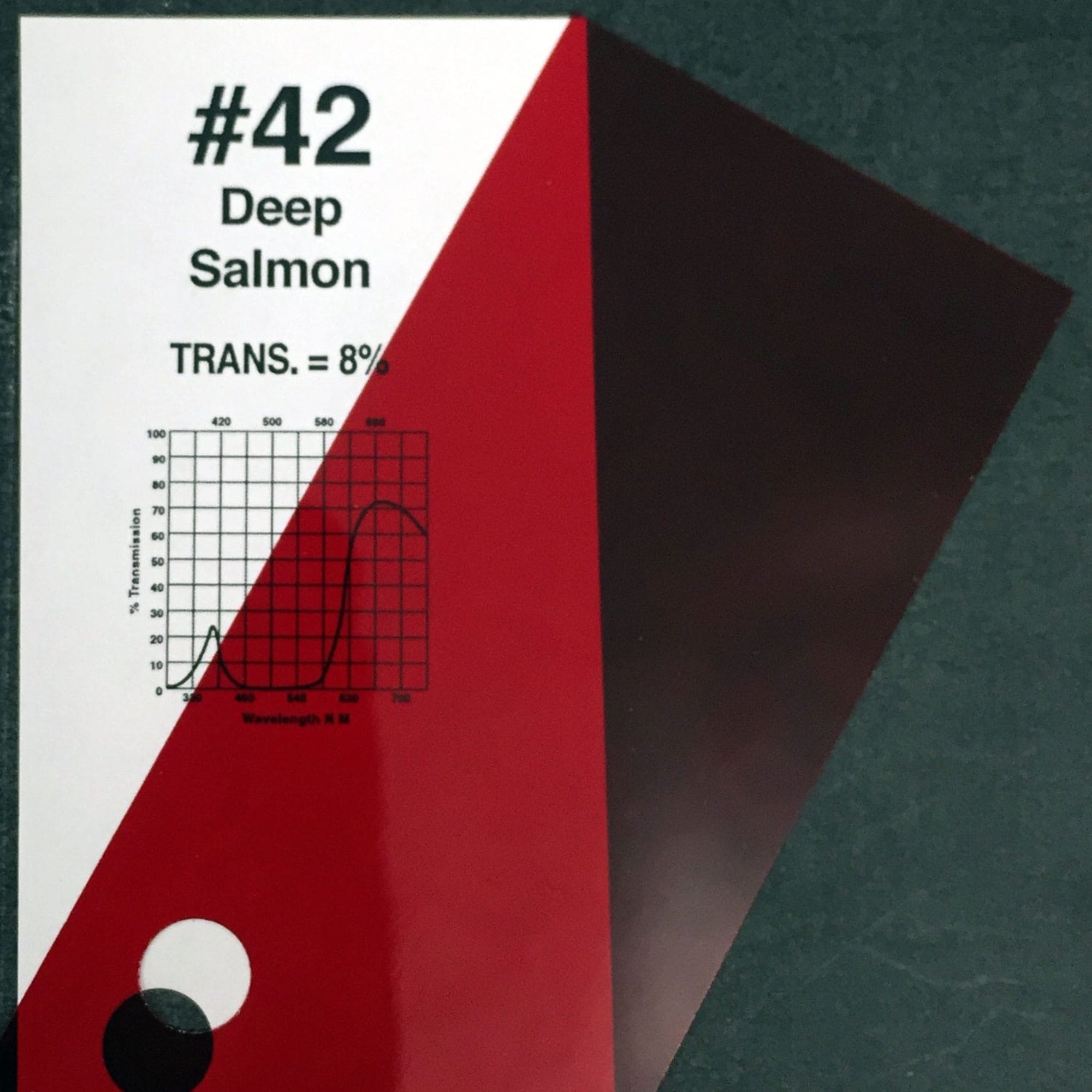 Rosco #42 Roscolux Cinegel Filter Gel Deep Salmon (48" x 25' Roll)