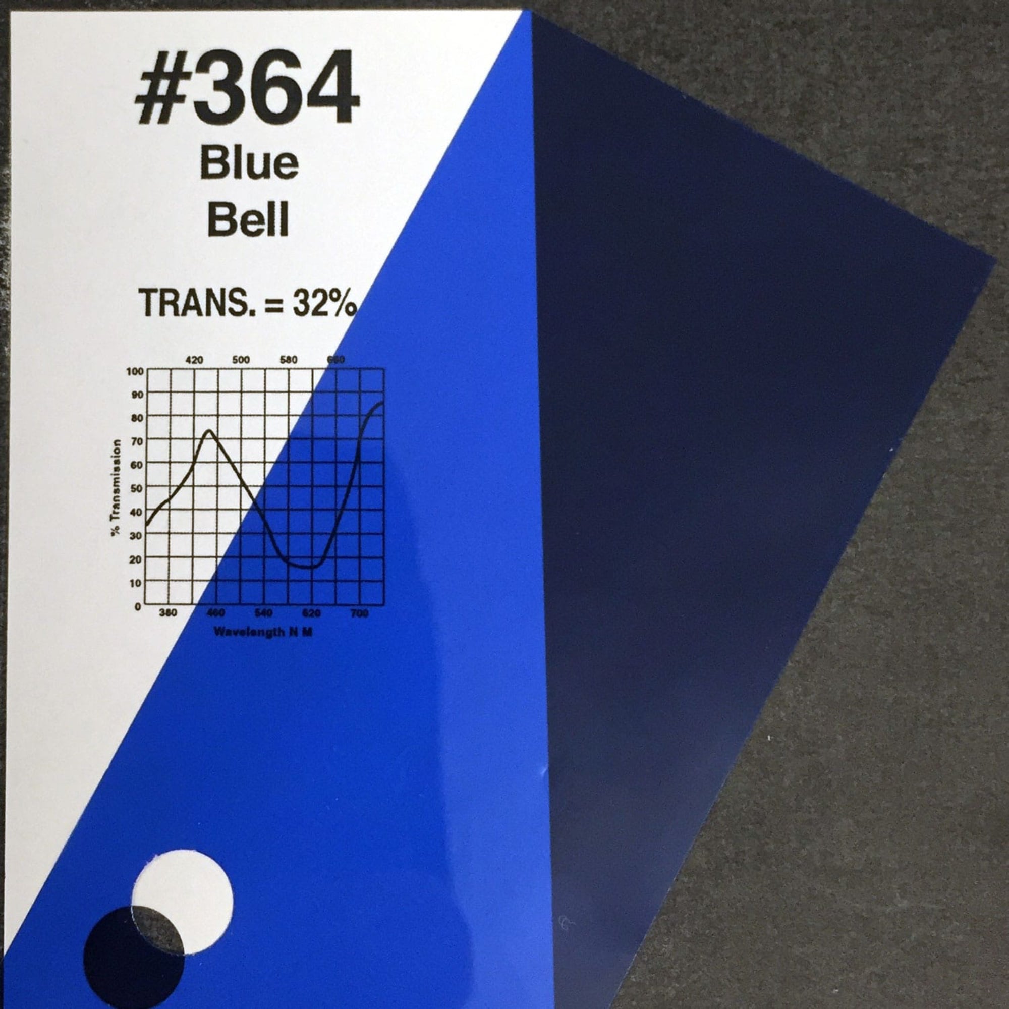 Rosco #364 Roscolux Cinegel Filter Gel Blue Bell (48" x 25' Roll)