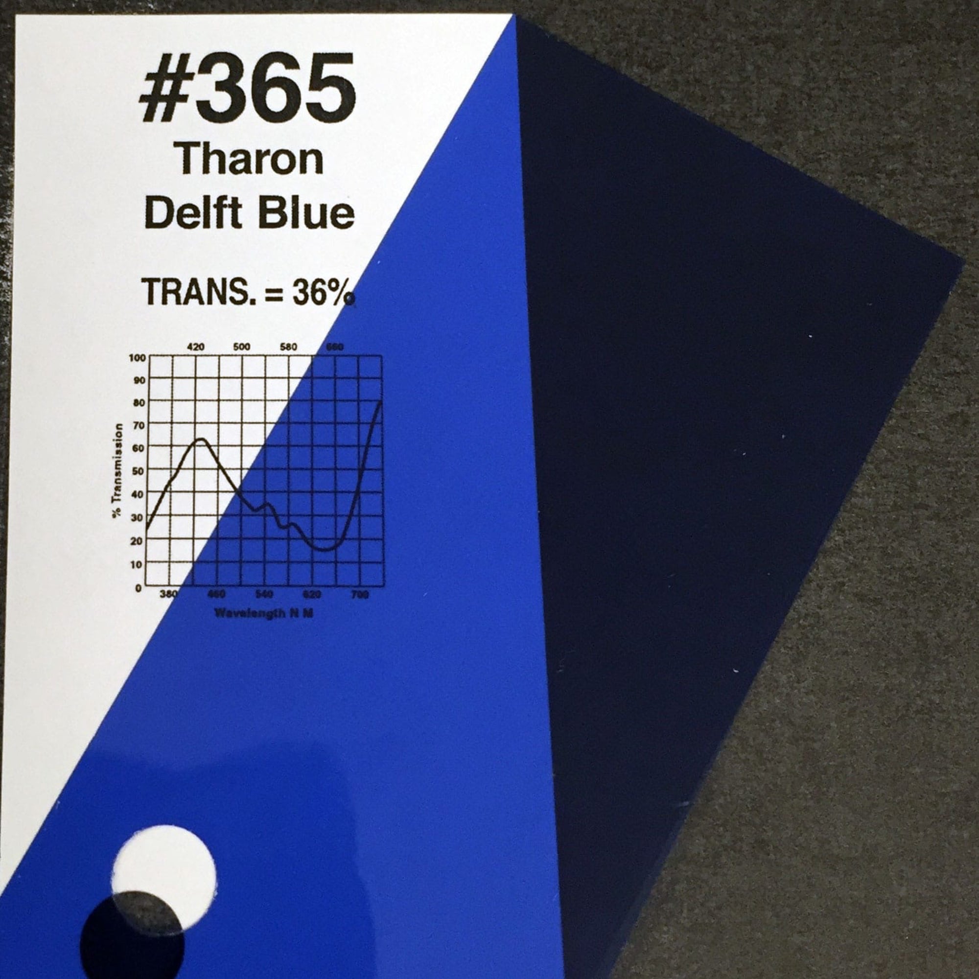 Rosco #365 Roscolux Cinegel Filter Gel Tharon Delft Blue (48" x 25' Roll)