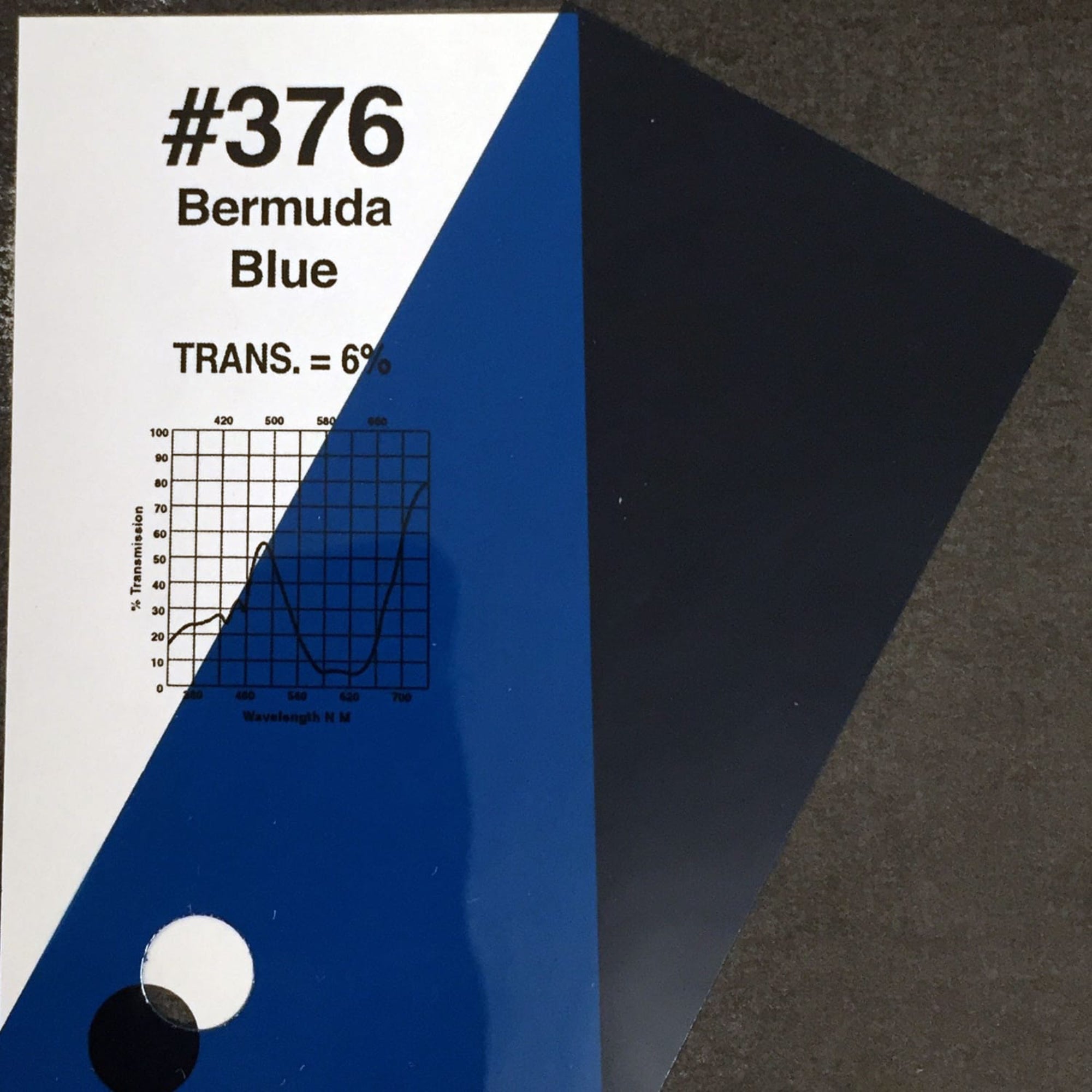 Rosco #376 Roscolux Cinegel Filter Gel Bermuda Blue (24" x 25' Roll)