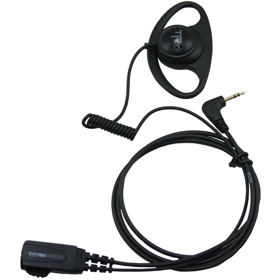 Titan Radio TR300DS D-Shell Earpiece with Inline PTT for TR300