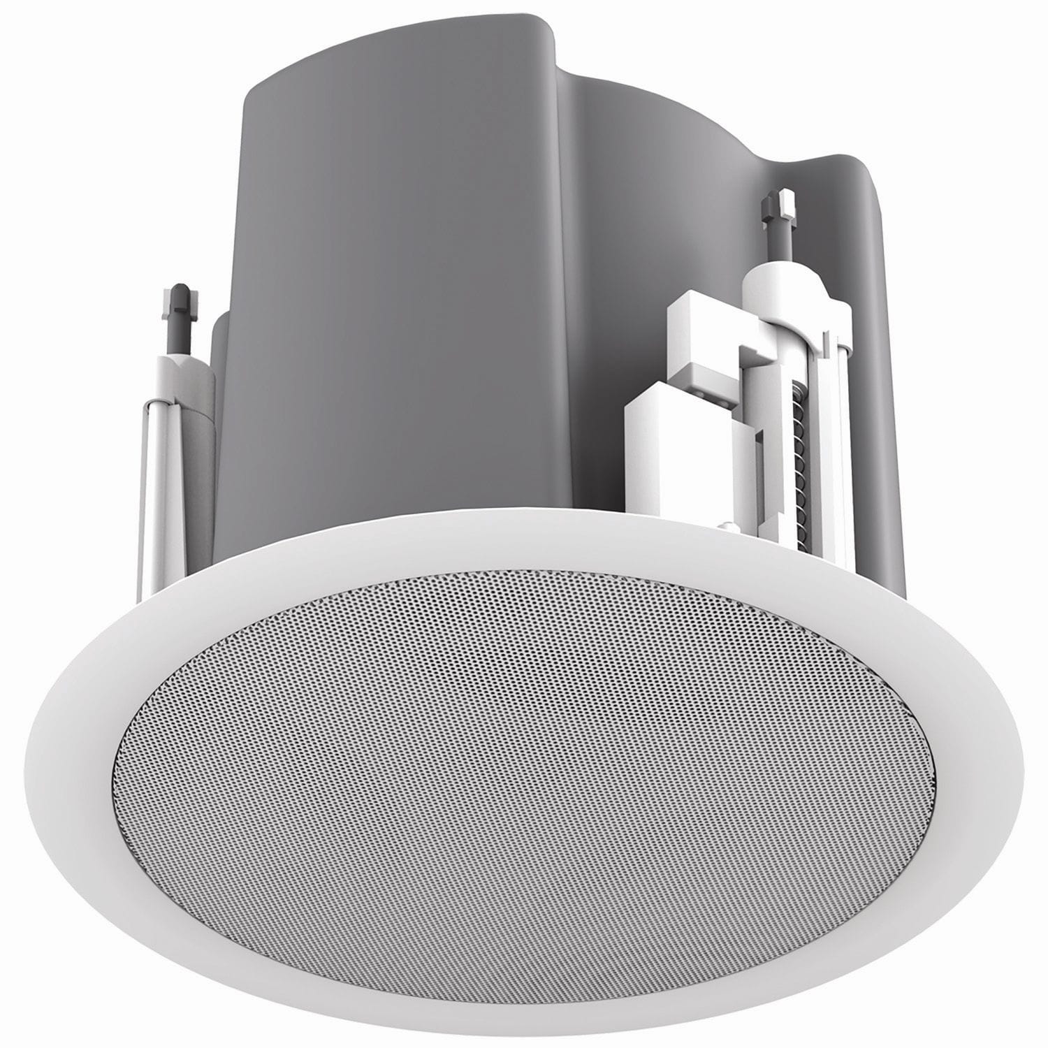 AtlasIED FAP43T-W 4.5" Coaxial In-Ceiling Speaker with 32-Watt 70/100V Transformer (White, Pair)