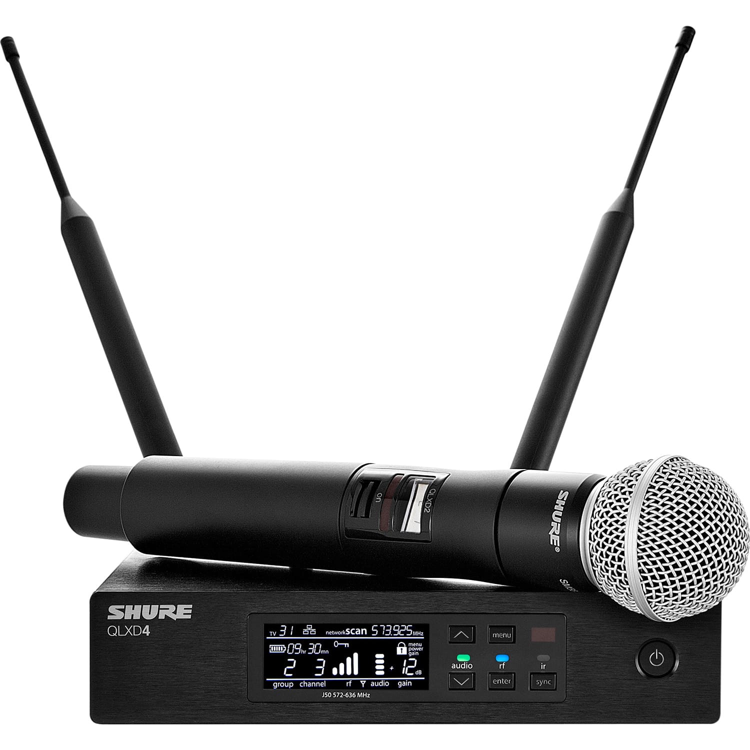 Shure QLXD24/SM58 Digital Wireless Handheld Microphone System (H50, 534-598 MHz)