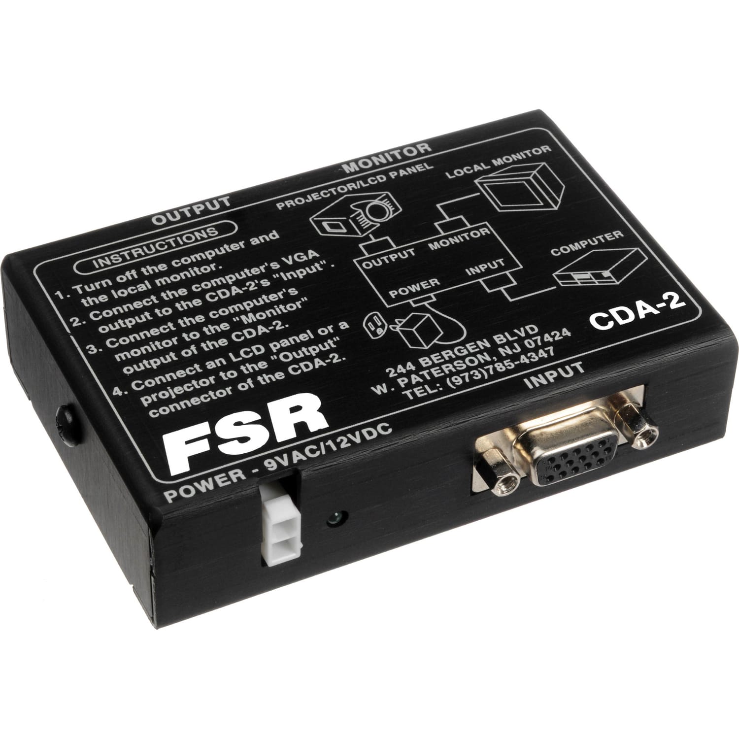 FSR CDA-2 Computer Video Distribution Amplifier (1x2)