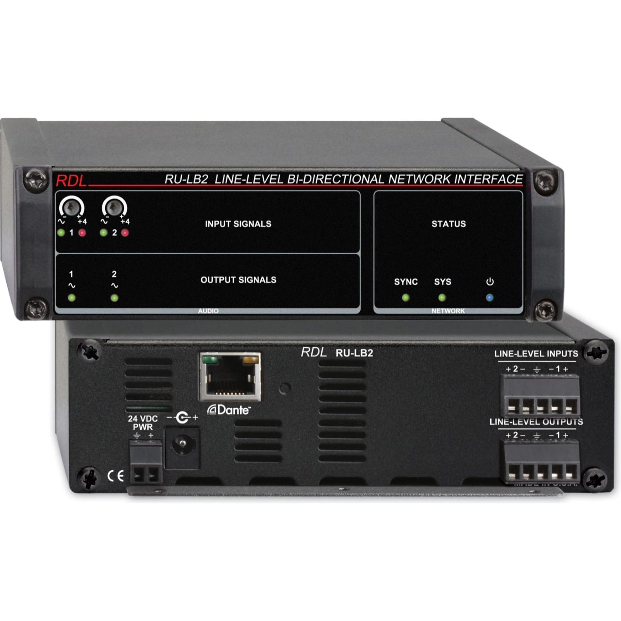 RDL RU-LB2 Line-Level Bi-Directional Network Interface