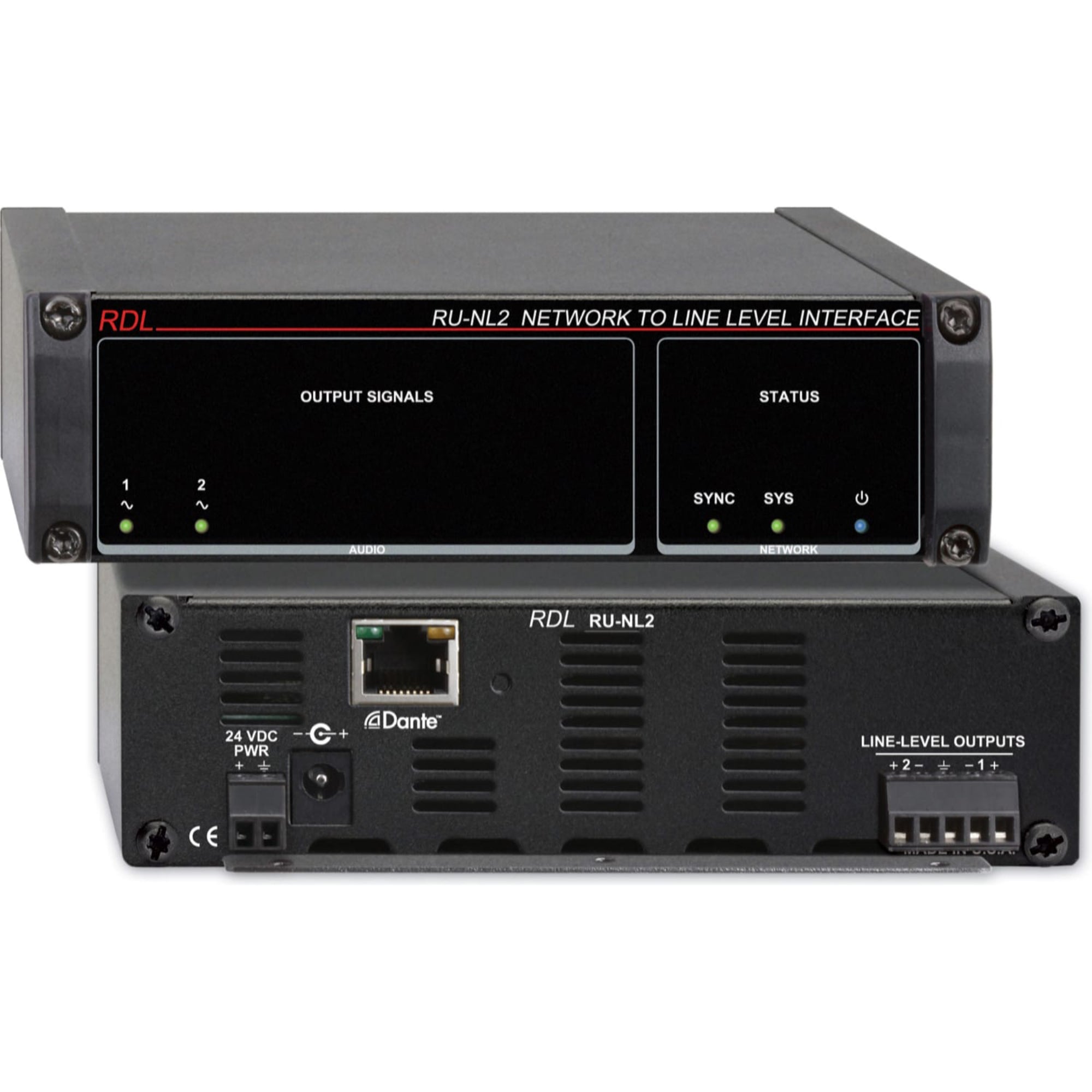 RDL RU-NL2 Network to Line Level Interface