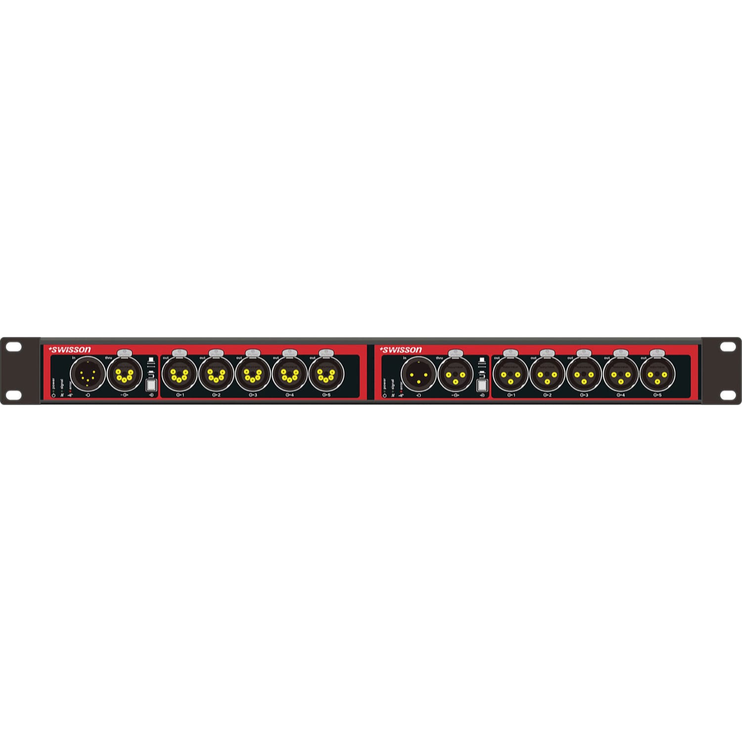 Swisson XSP-5R-3R-US DMX Splitter (Double Rack Mix)