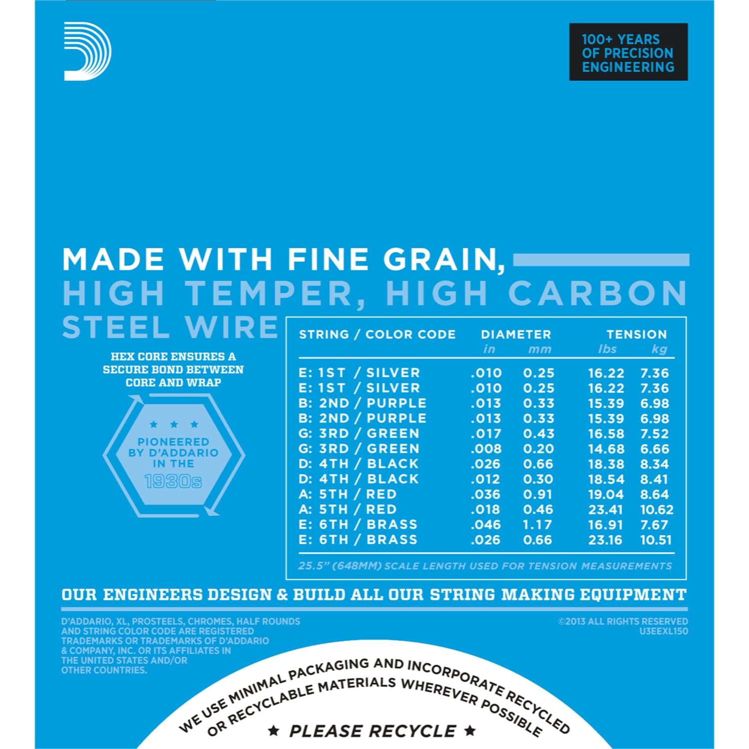 D'Addario EXL150 Electric 12-String Guitar Strings (10-46)