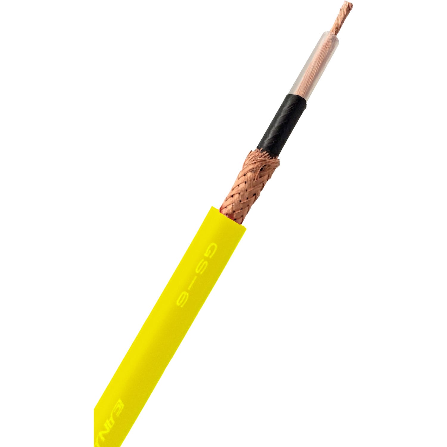 Canare GS-6 OFC Guitar, Keyboard and Instrument Cable (Yellow, By the Foot)