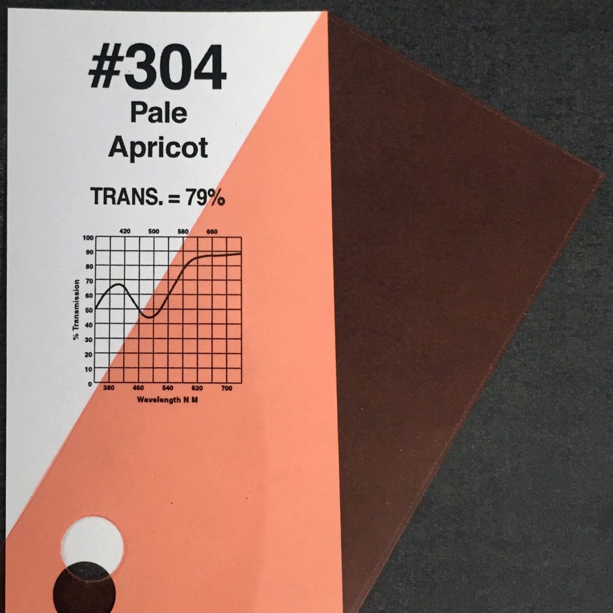 Rosco #304 Roscolux Cinegel Filter Gel Pale Apricot (20" x 24" Sheet)