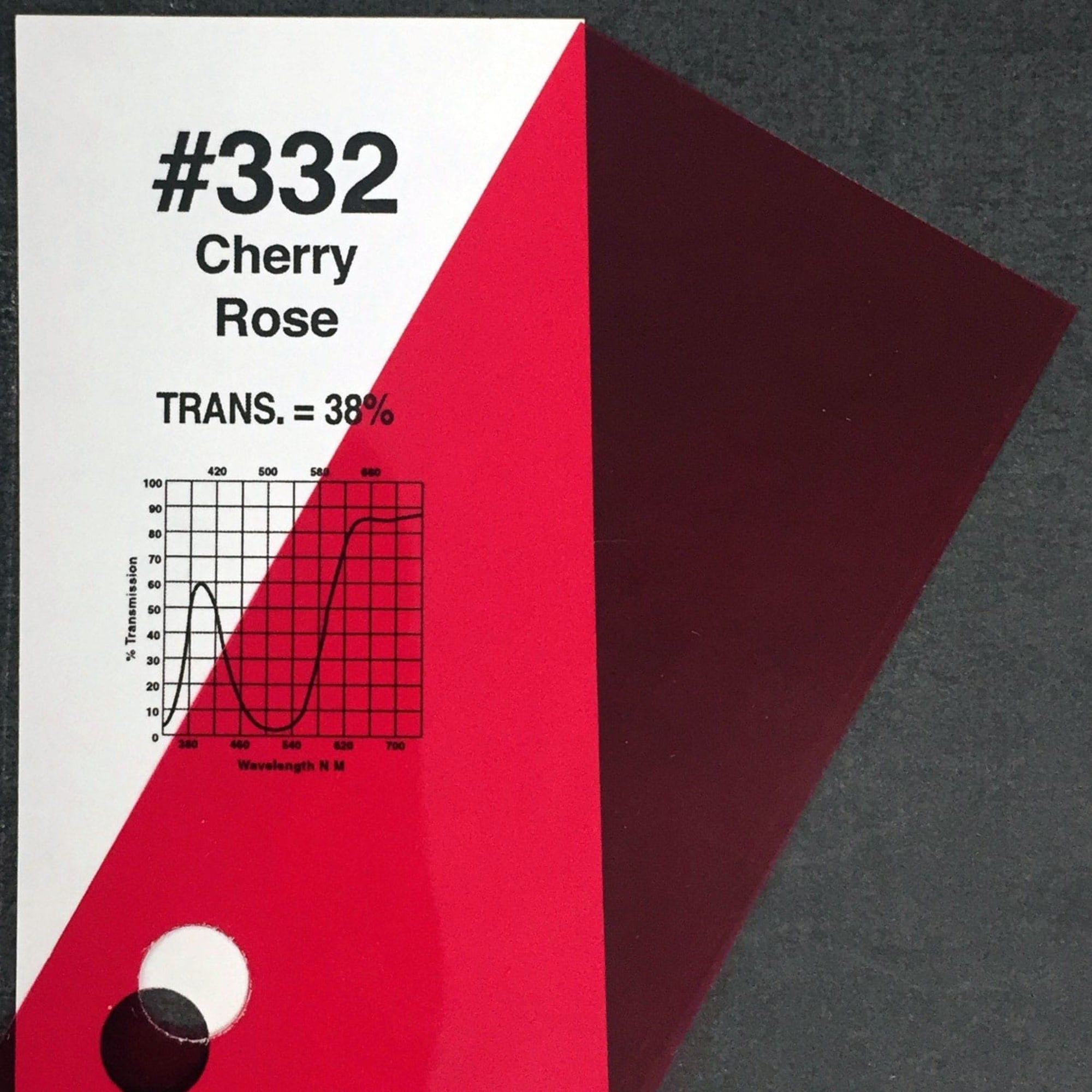 Rosco #332 Roscolux Cinegel Filter Gel Cherry Rose (24" x 25' Roll)