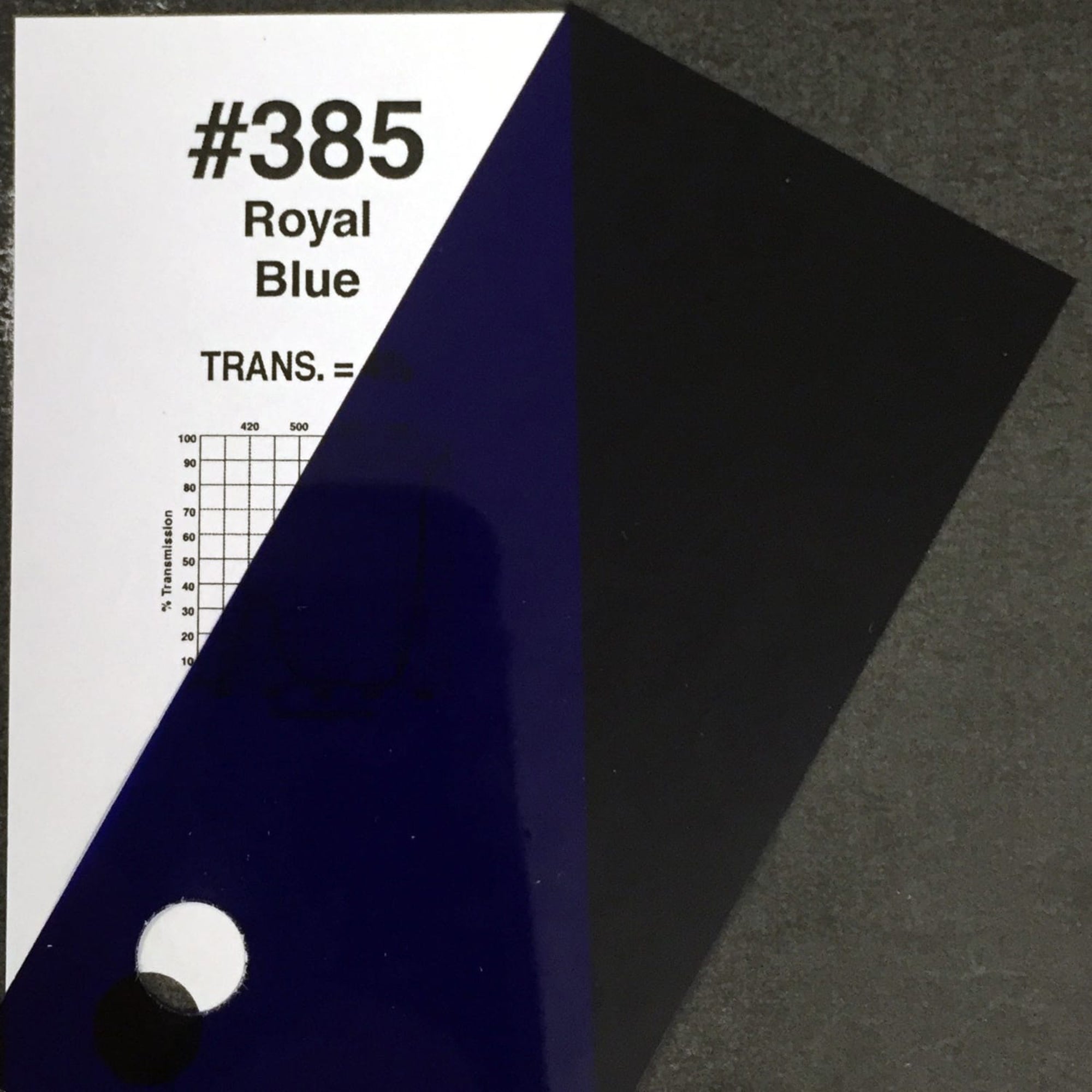 Rosco #385 Roscolux Cinegel Filter Gel Royal Blue (24" x 25' Roll)