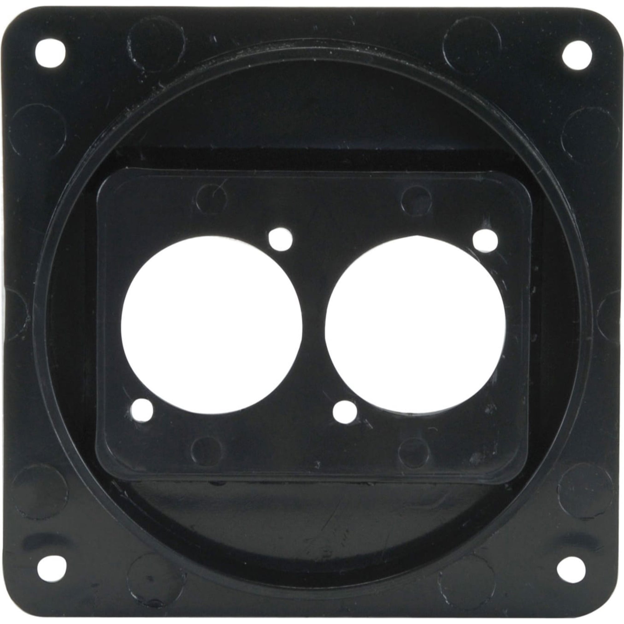 Penn Elcom M1504 Speaker Cabinet Recessed Dish for Two Neutrik D-Series (Black)