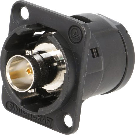 Switchcraft EHBNC2B BNC Panel Mount Connector (Black)