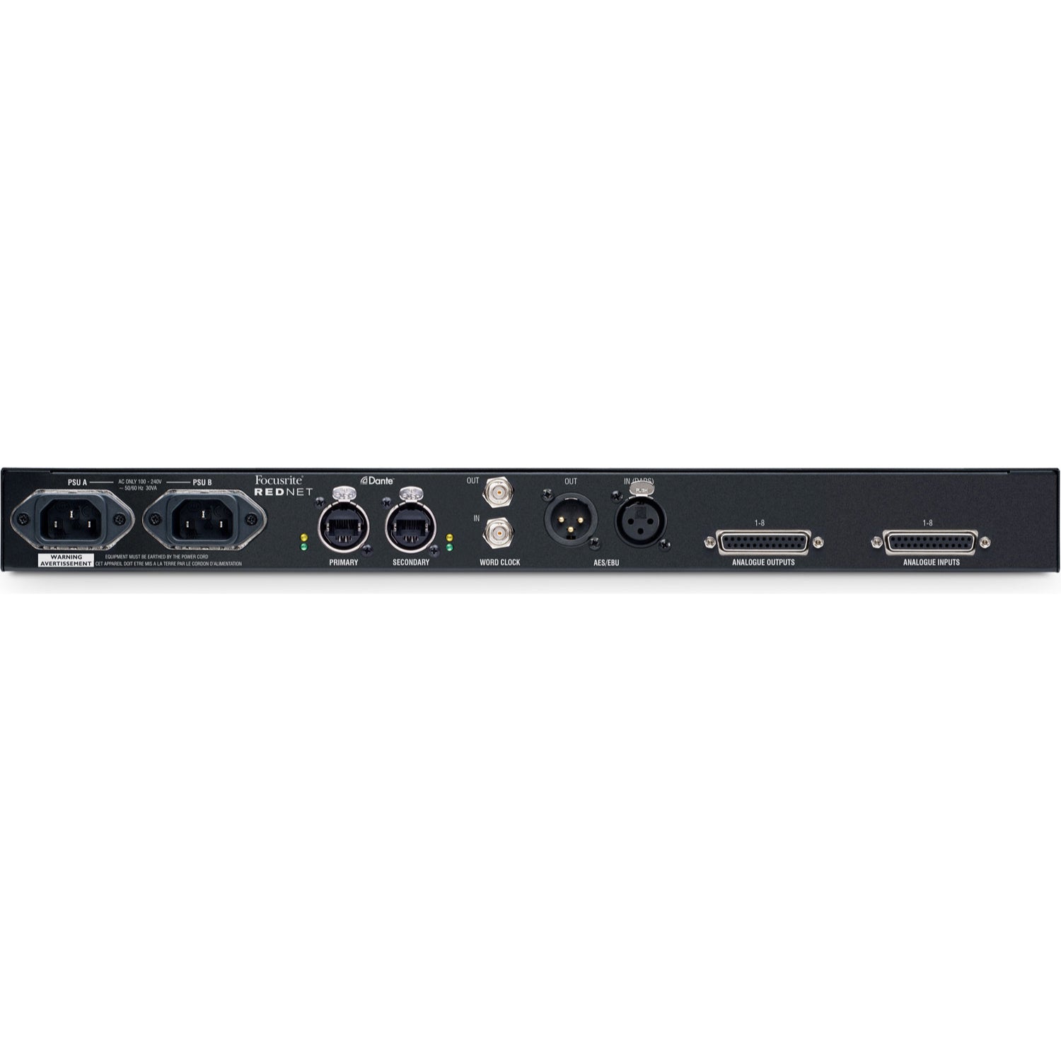 Focusrite RedNet A8R 8 Channel AD/DA with 2 Channel AES