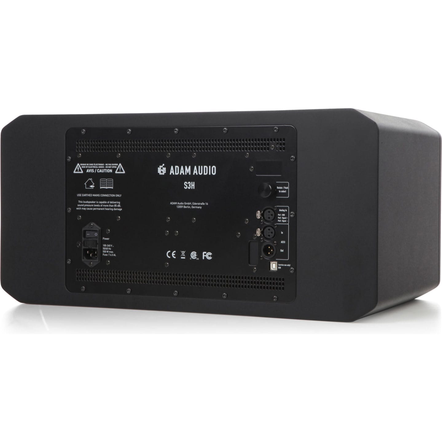 Adam Audio S3H Active Three-Way 2x7" Midfield Studio Monitor (Horizontal, Single)