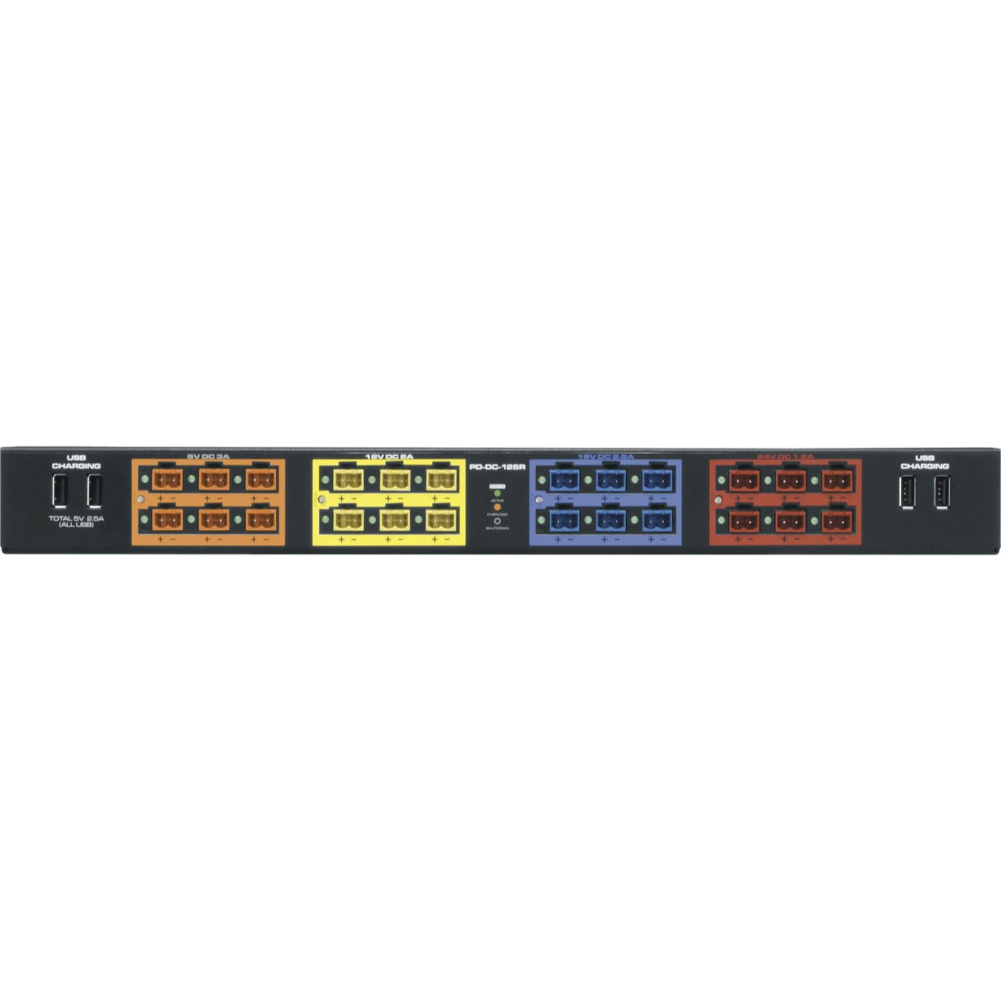 Middle Atlantic PD-DC-125R DC Power Distribution, 125W Rackmount