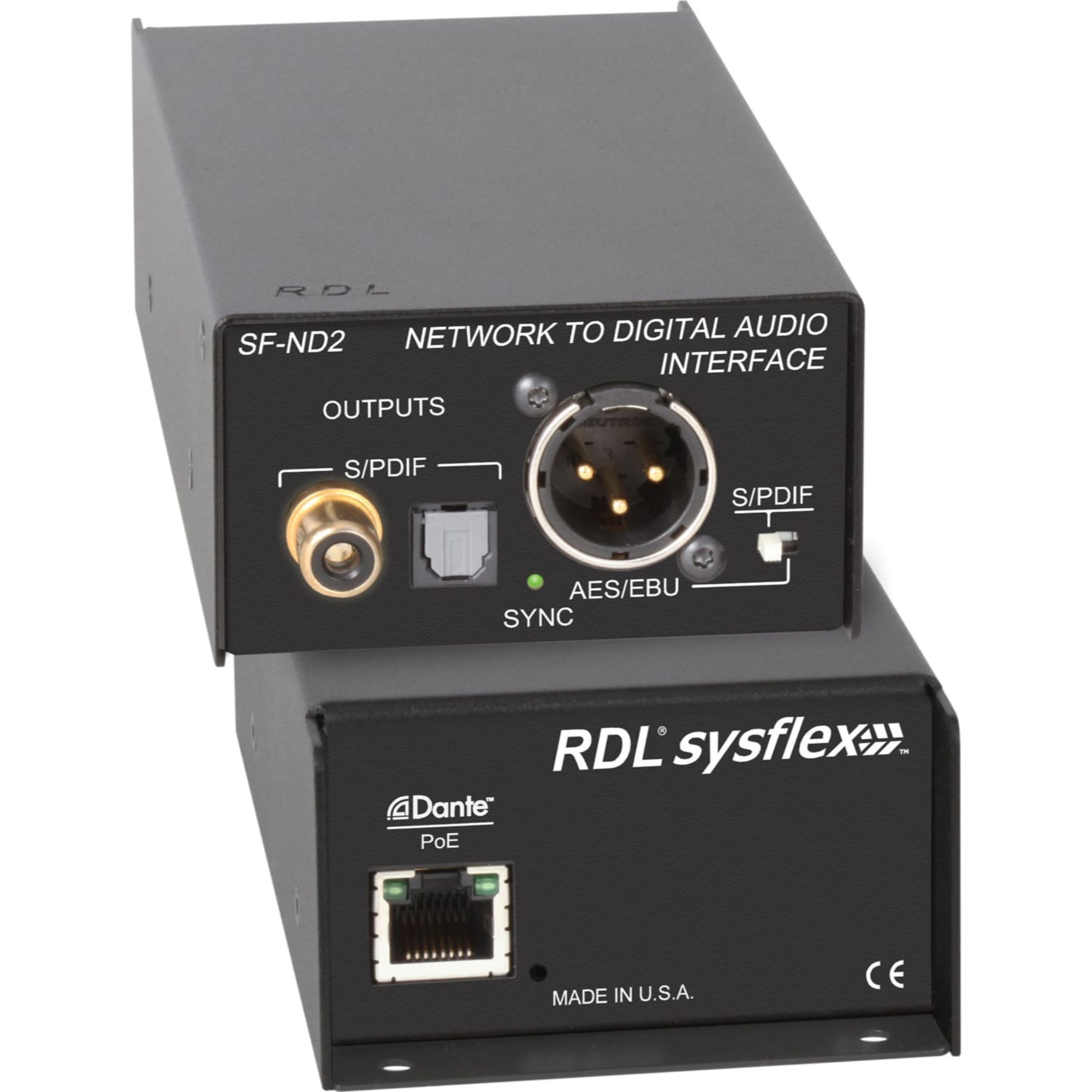 RDL SF-ND2 SysFlex Network to Digital Audio Interface