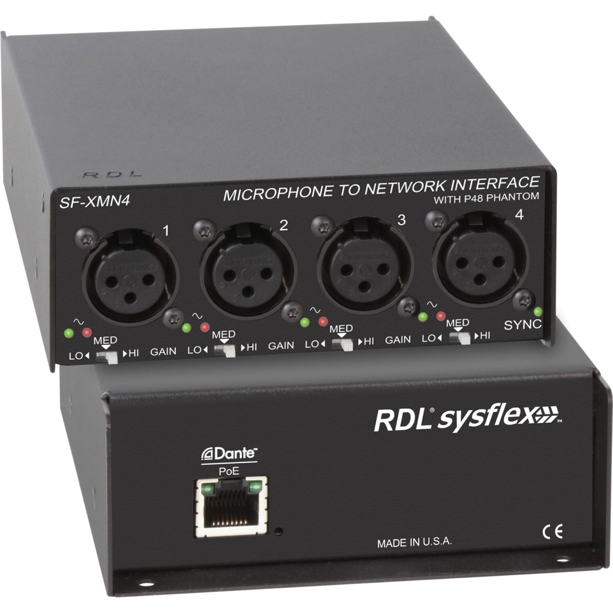 RDL SF-XMN4 SysFlex Microphone to Network Interface