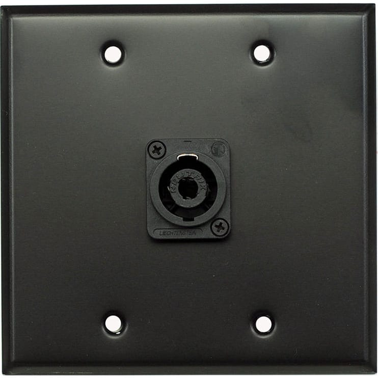 Whirlwind WP2B/1NL4 Wallplate for 1 Neutrik NL4 Speakon