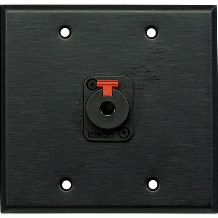 Whirlwind WP2B/1QW Wallplate for 1 Whirlwind WCQF 1/4 Jack