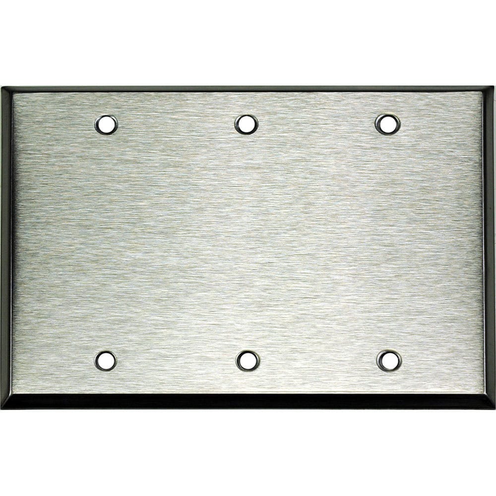 Whirlwind WP3/0H Wallplate (Stainless Steel Finish)