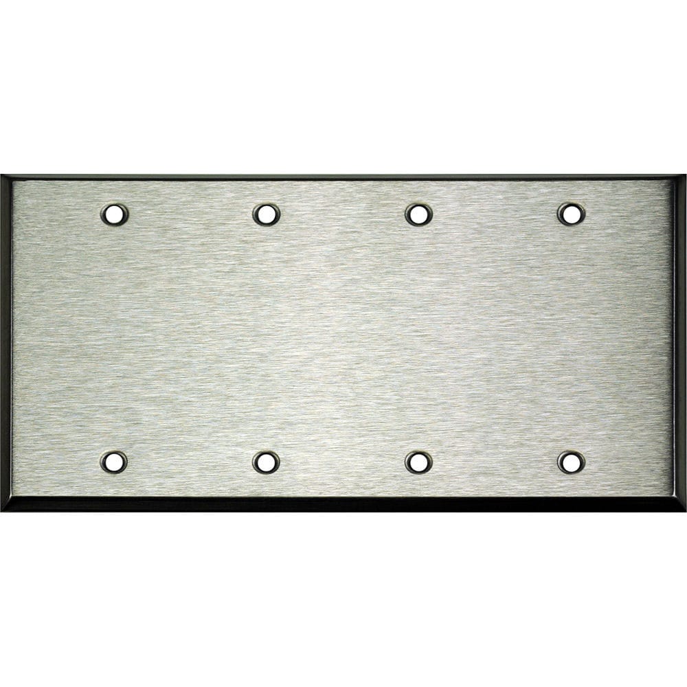 Whirlwind WP4/0H Wallplate (Stainless Steel)