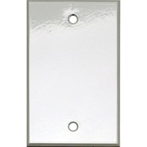 Whirlwind WPX1WH/0H Wallplate, .125 Semi-Gloss White