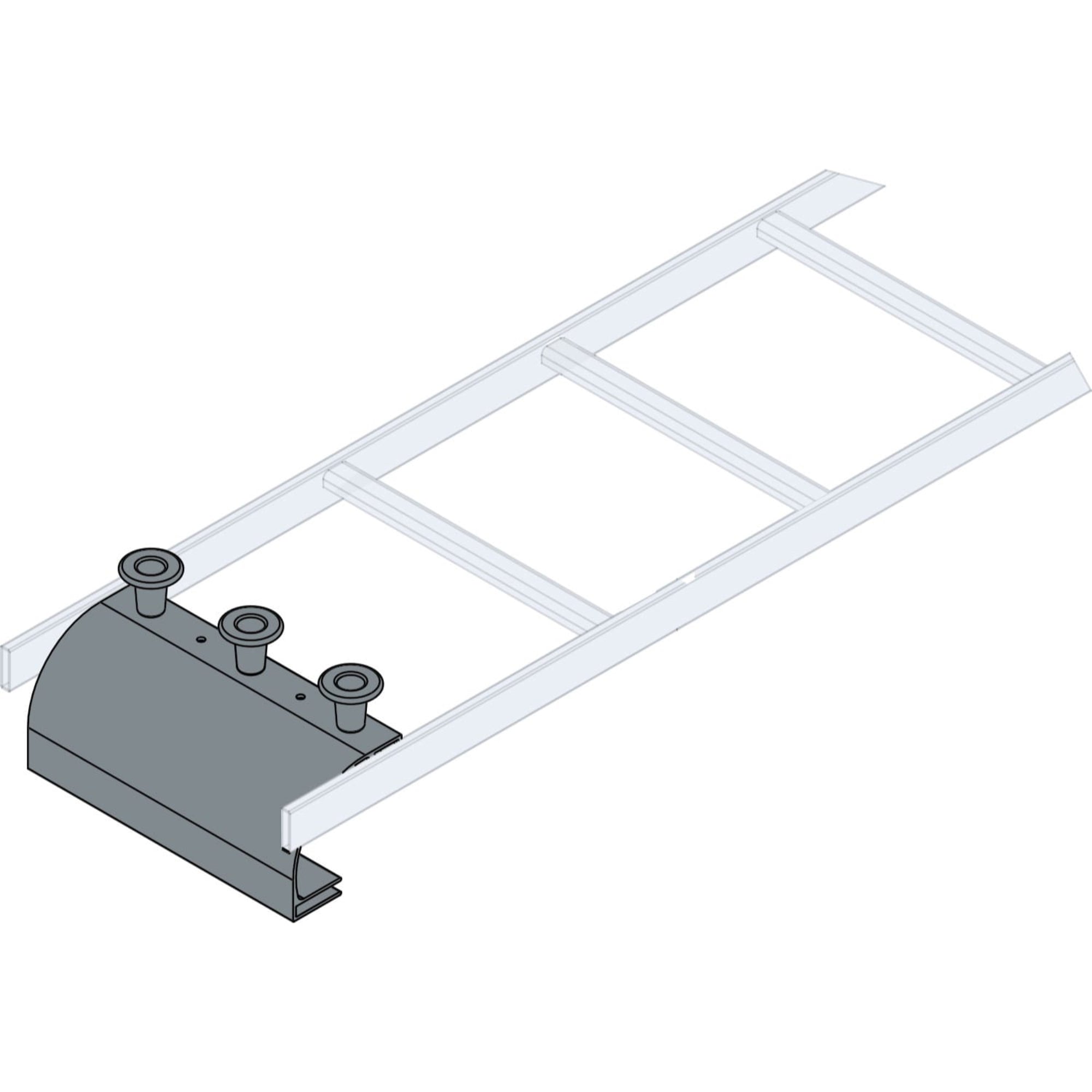 Middle Atlantic CLH-ED11-4 Cable Ladder End Drop (4 Pack)