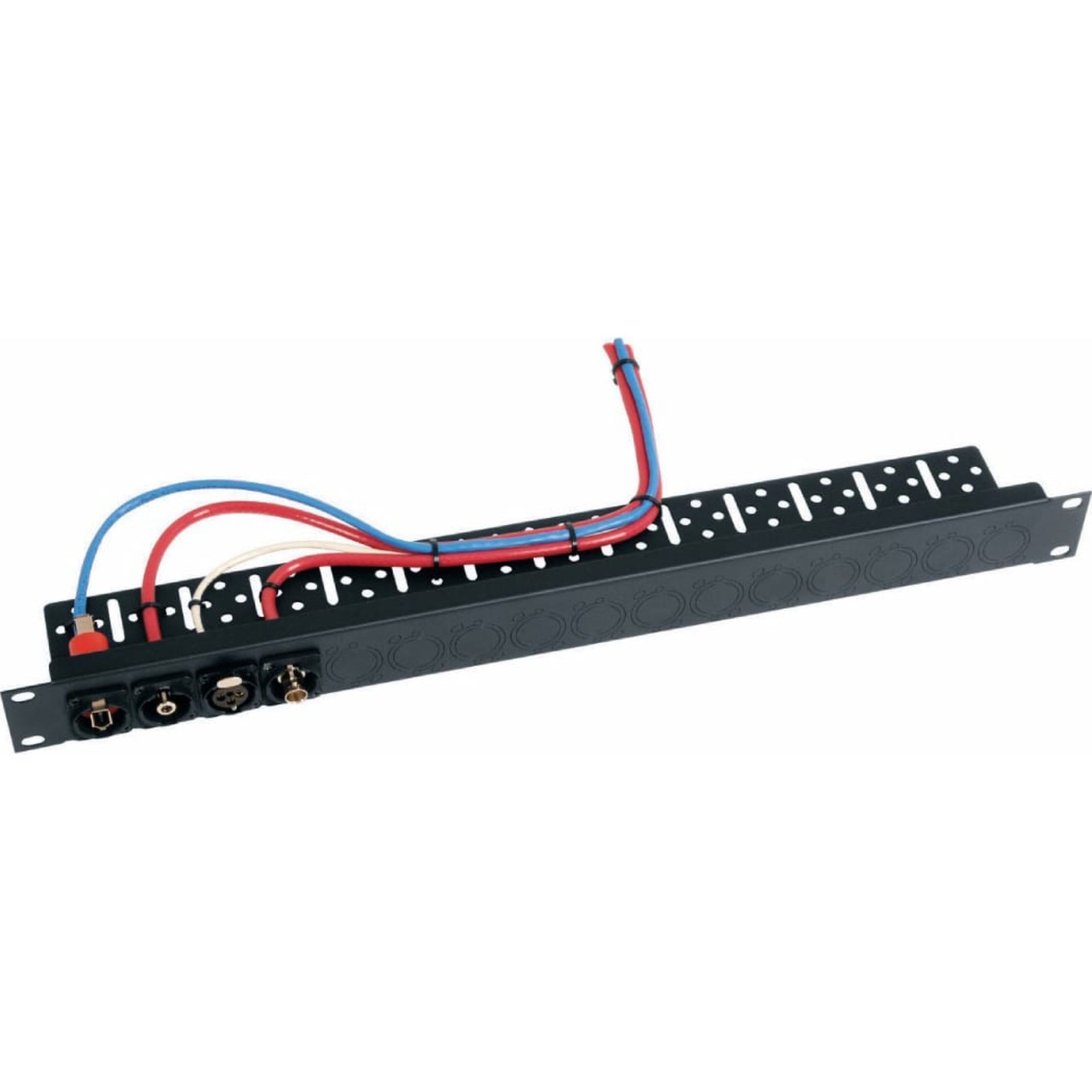 Middle Atlantic UNI-1-C Universal Connector Rack Panel with Strain Relief 1U