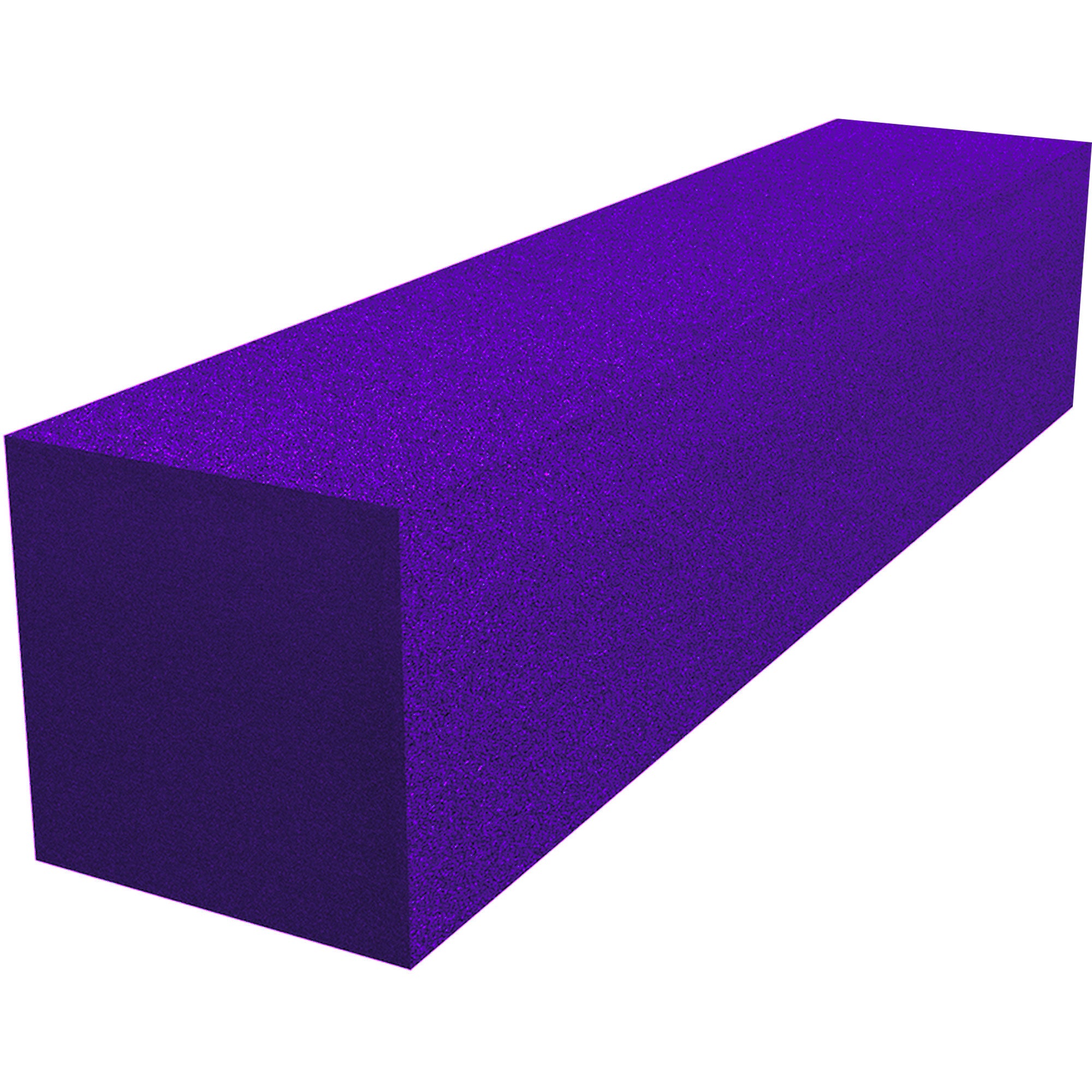 Performance Audio 6" x 6" x 24" Corner Fill Acoustic Foam Block (Purple, 8 Pack)