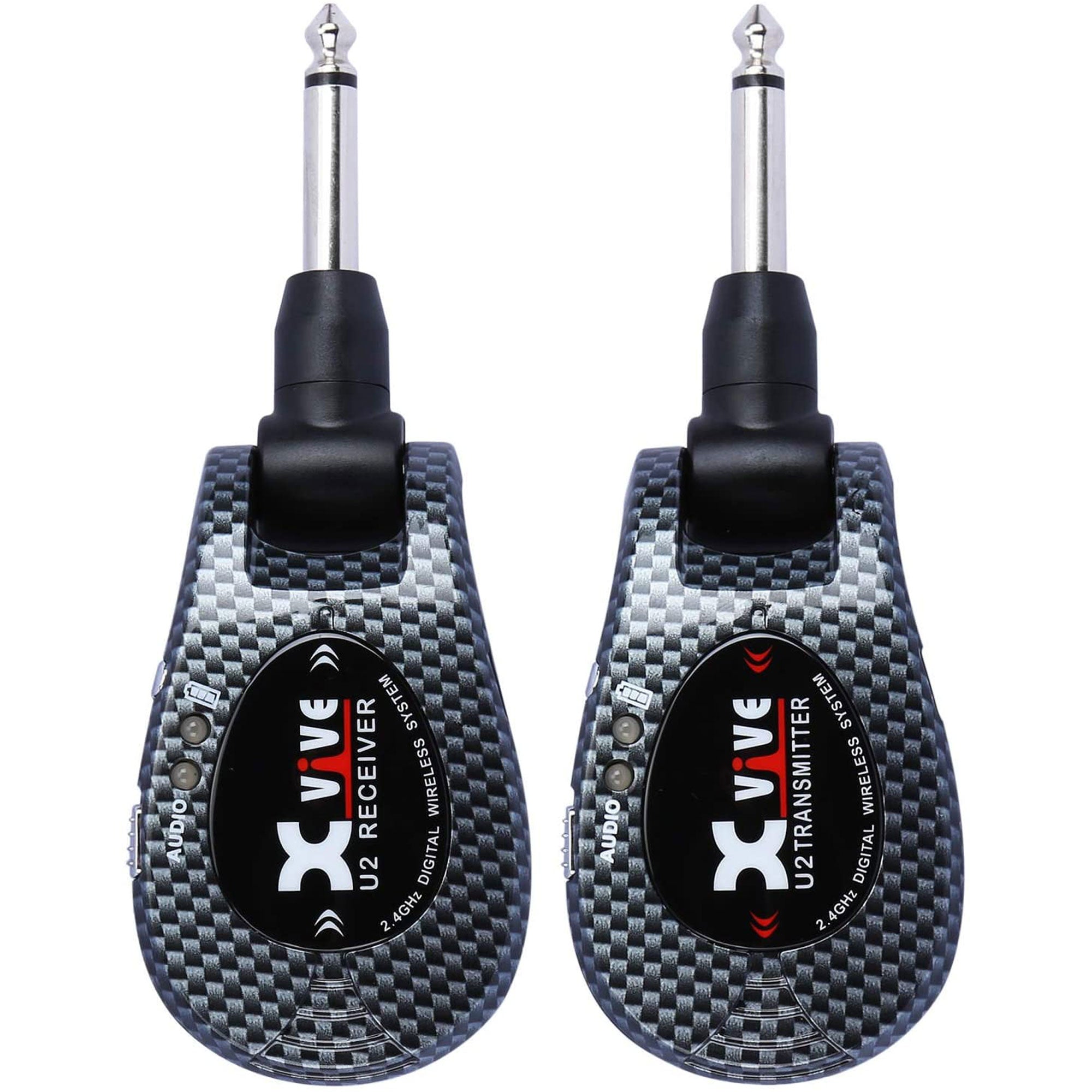 Xvive Audio U2 Digital Wireless System for Electric Guitars (Carbon, 2.4 GHz)