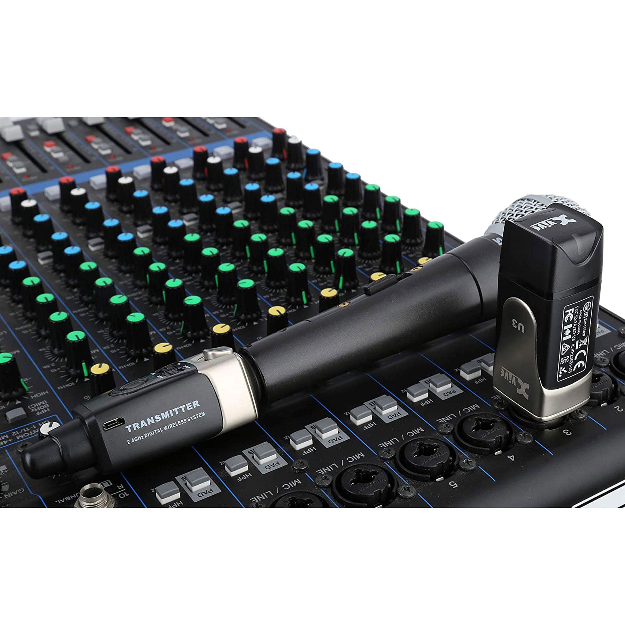 Xvive Audio U3 XLR Plug-On Wireless System for Dynamic Microphone (2.4 GHz)