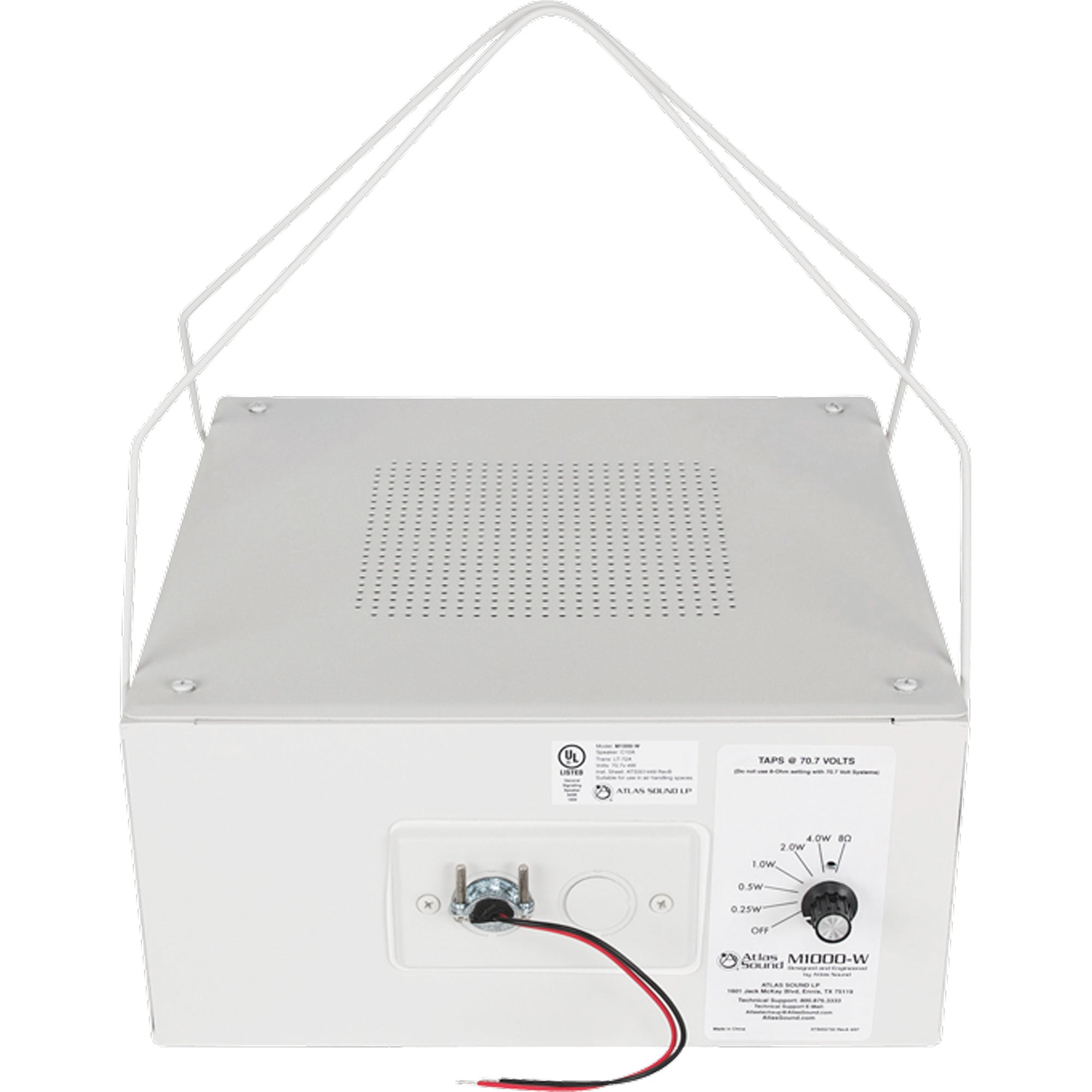 AtlasIED M1000-W Sound Masking Loudspeaker (White)