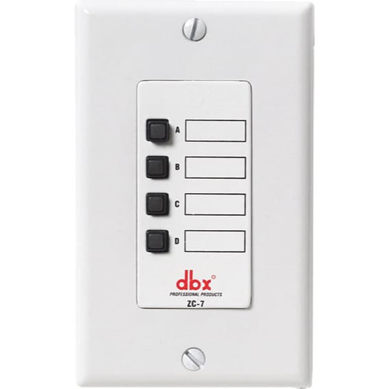 dbx ZC7 Wall-Mounted Zone Controller