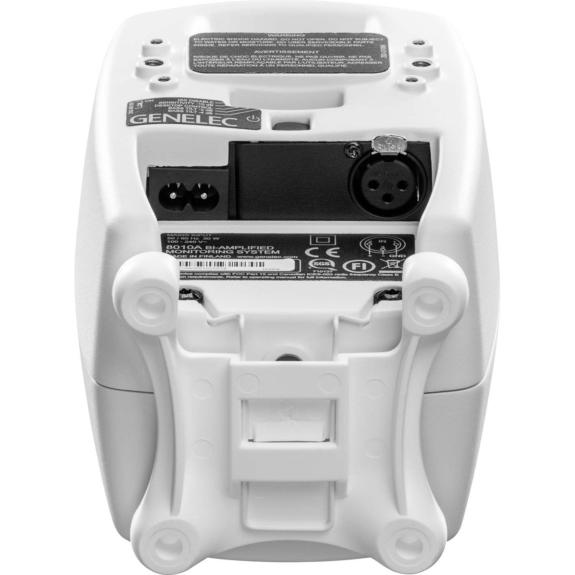 Genelec 8010A Two-Way 3" Active Studio Monitor (Single, White)