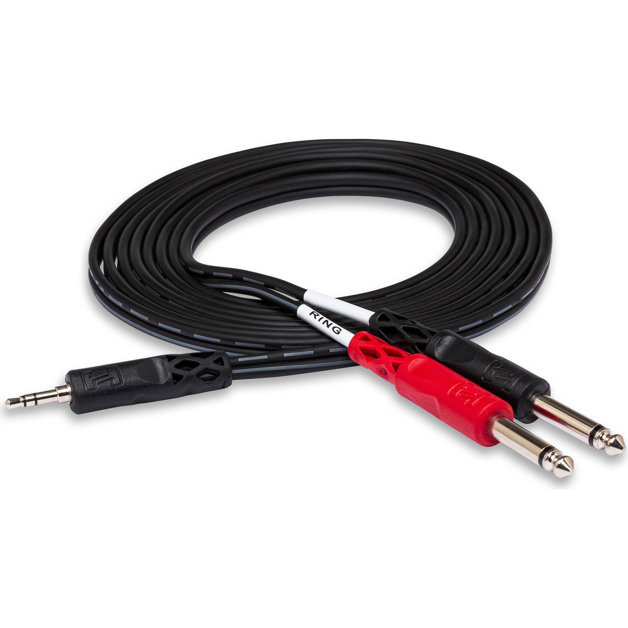 Hosa CMP-159 3.5mm TRS to Dual 1/4" TS Stereo Breakout Cable (10')
