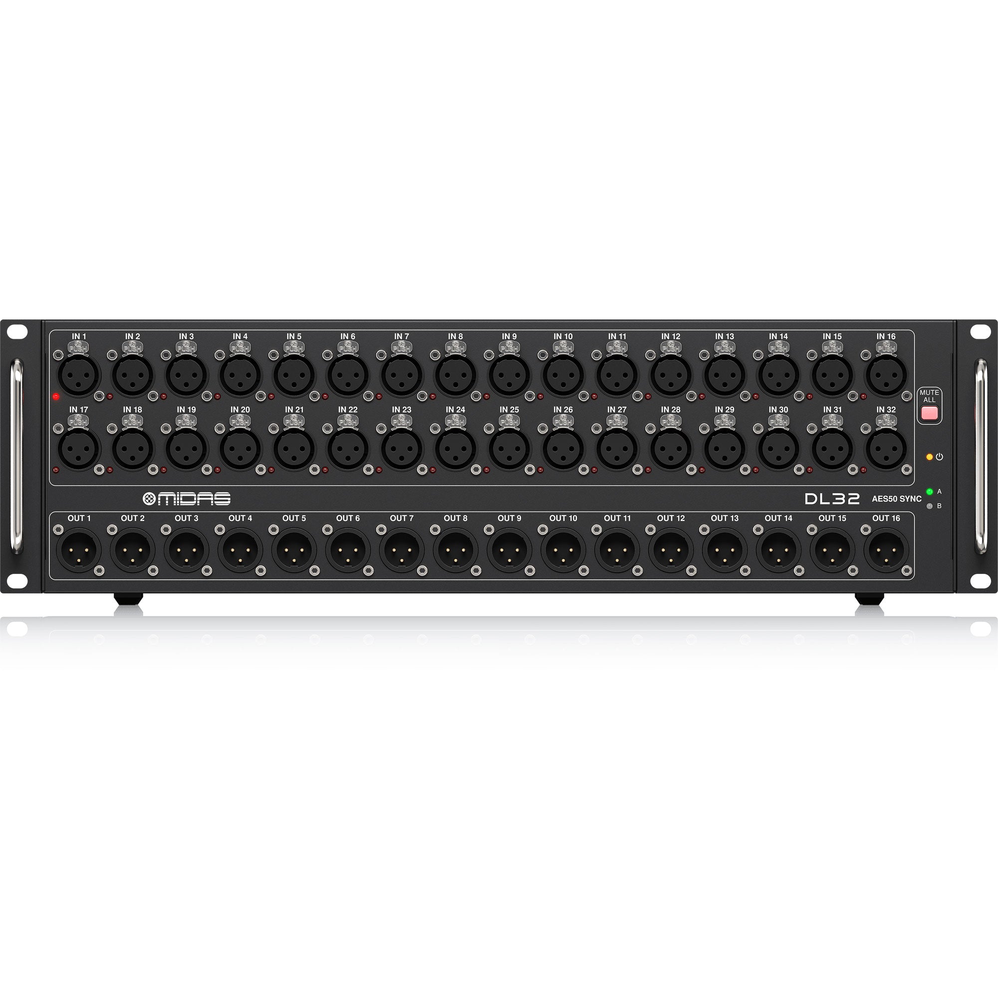 Midas DL32 32 Input, 16 Output Stage Box with 32 Midas Preamps