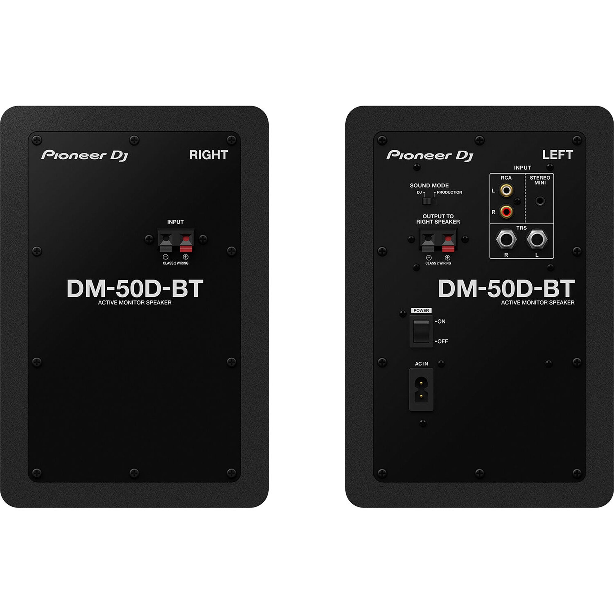 Pioneer DJ DM-50D-BT Active 5" Desktop Monitor/DJ Speakers (Black)