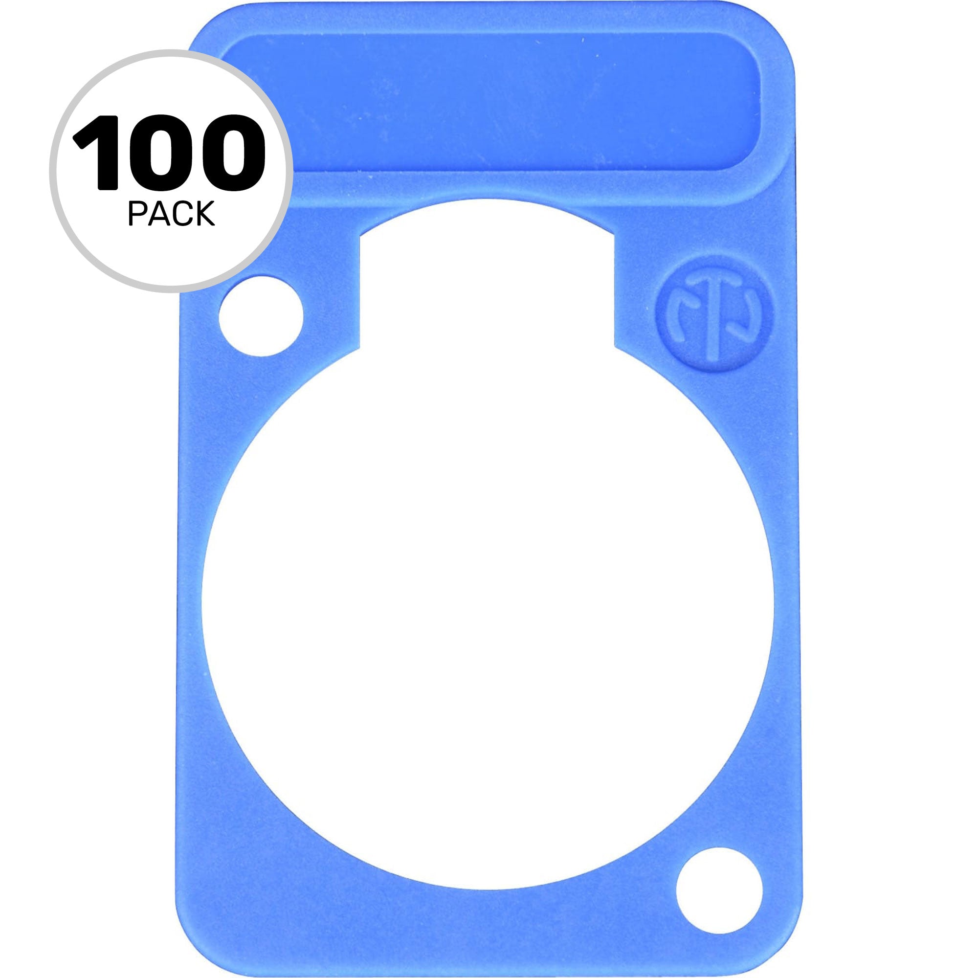 Neutrik DSS Lettering Plate (Blue, 100 Pack)
