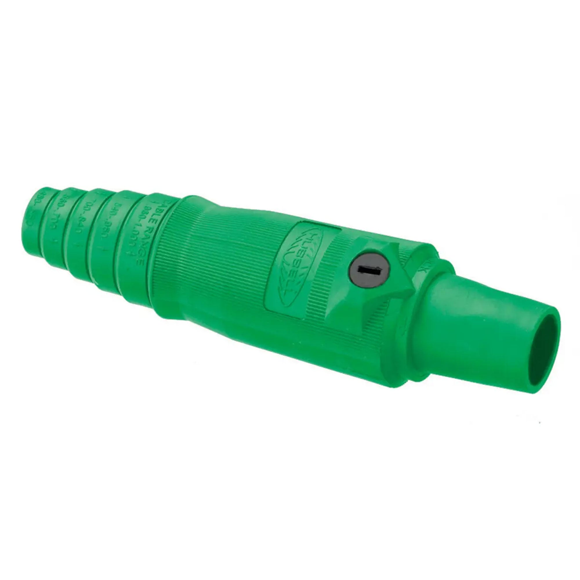 Whirlwind Hubbell HBL400FGN Single Pole Female Cam-Lock Connector (Green)