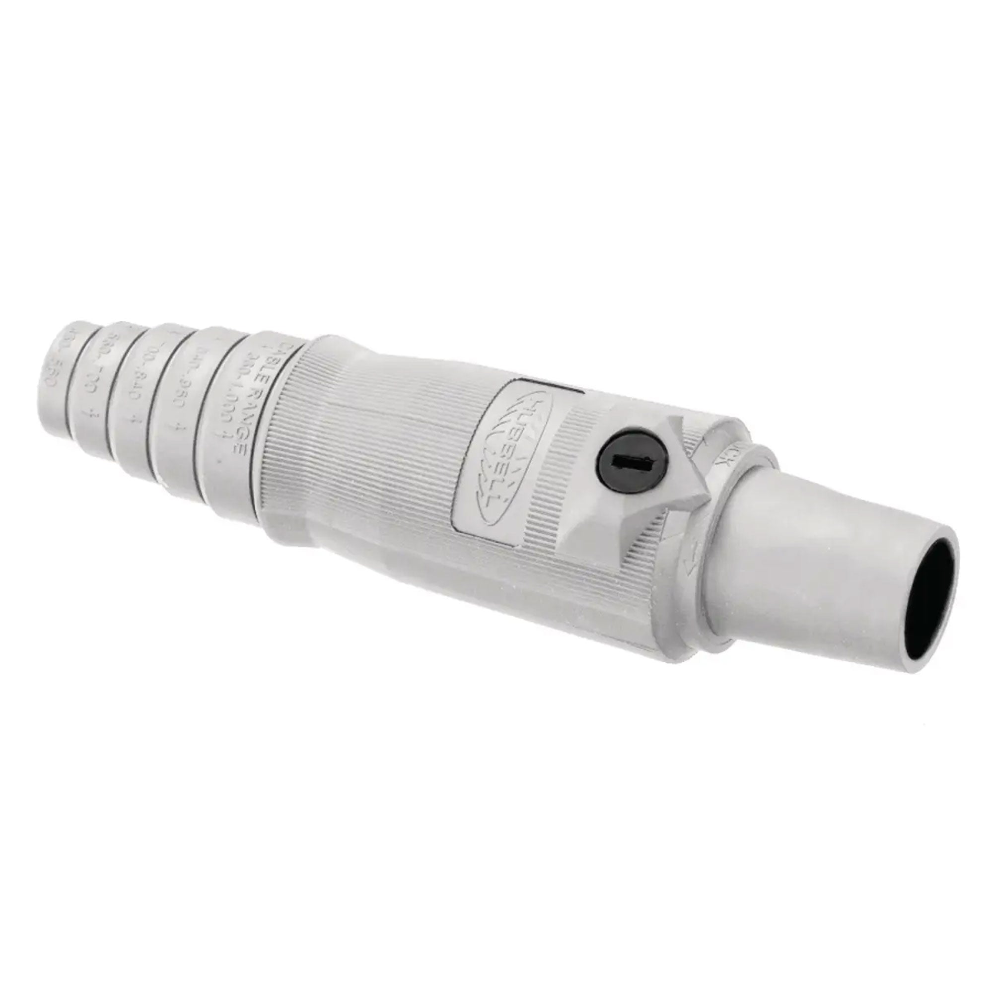 Whirlwind Hubbell HBL400FW Single Pole Female Cam-Lock Connector (White)