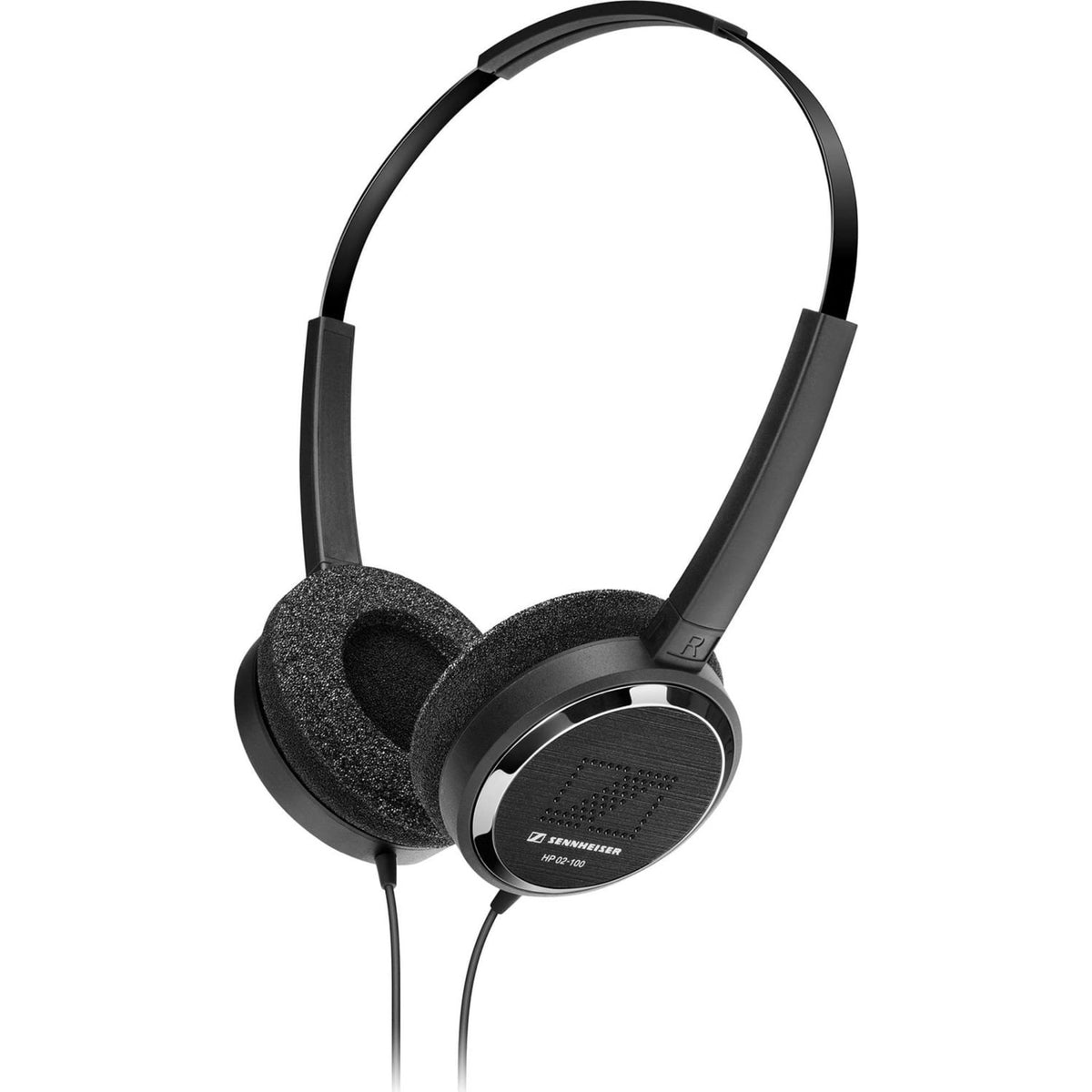 Sennheiser HP 02 Stereo On-Ear Headphones with 39" Cable Image 1