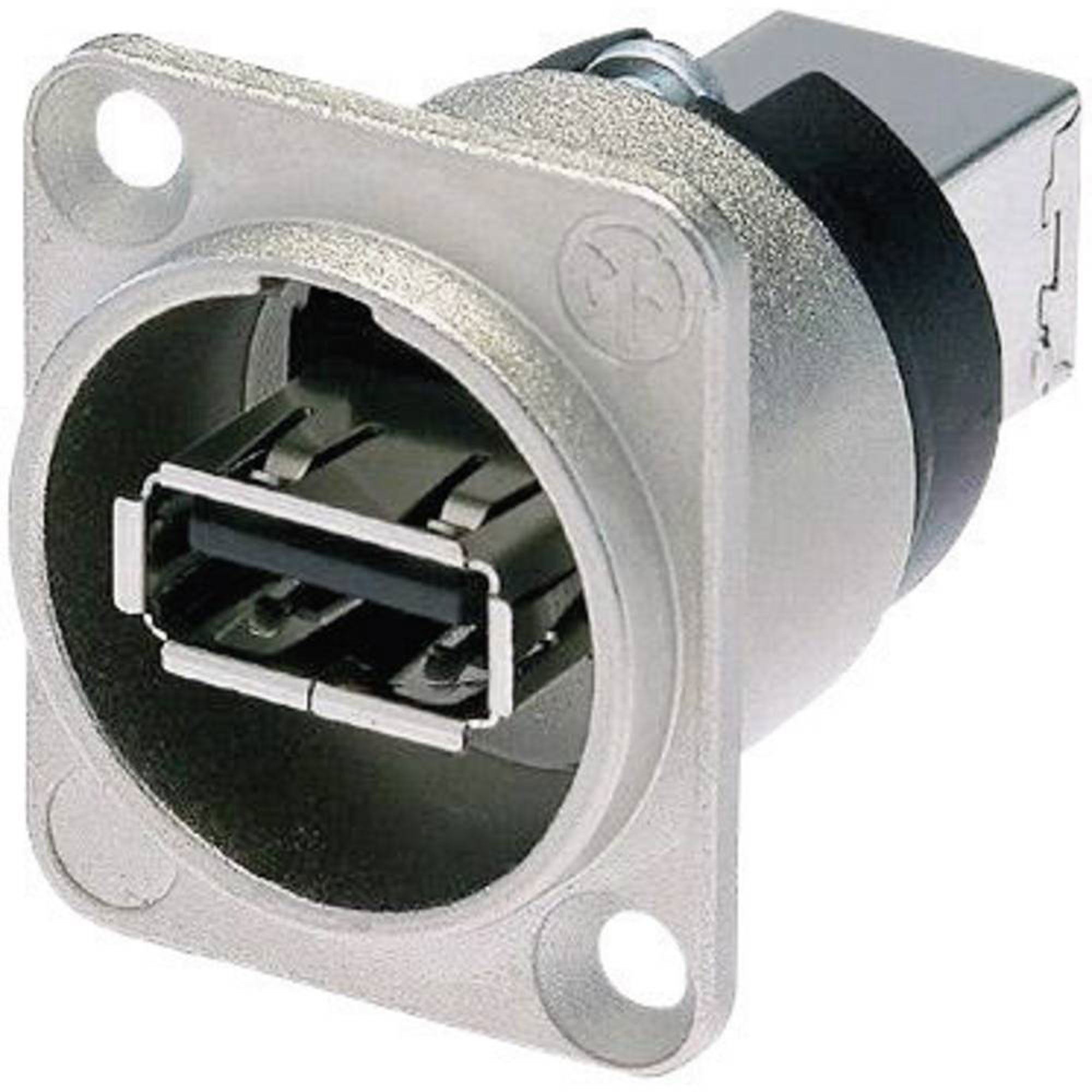 Neutrik NAUSB-W Reversible USB 2.0 Type-A to Type-B Gender Changer (Nickel)
