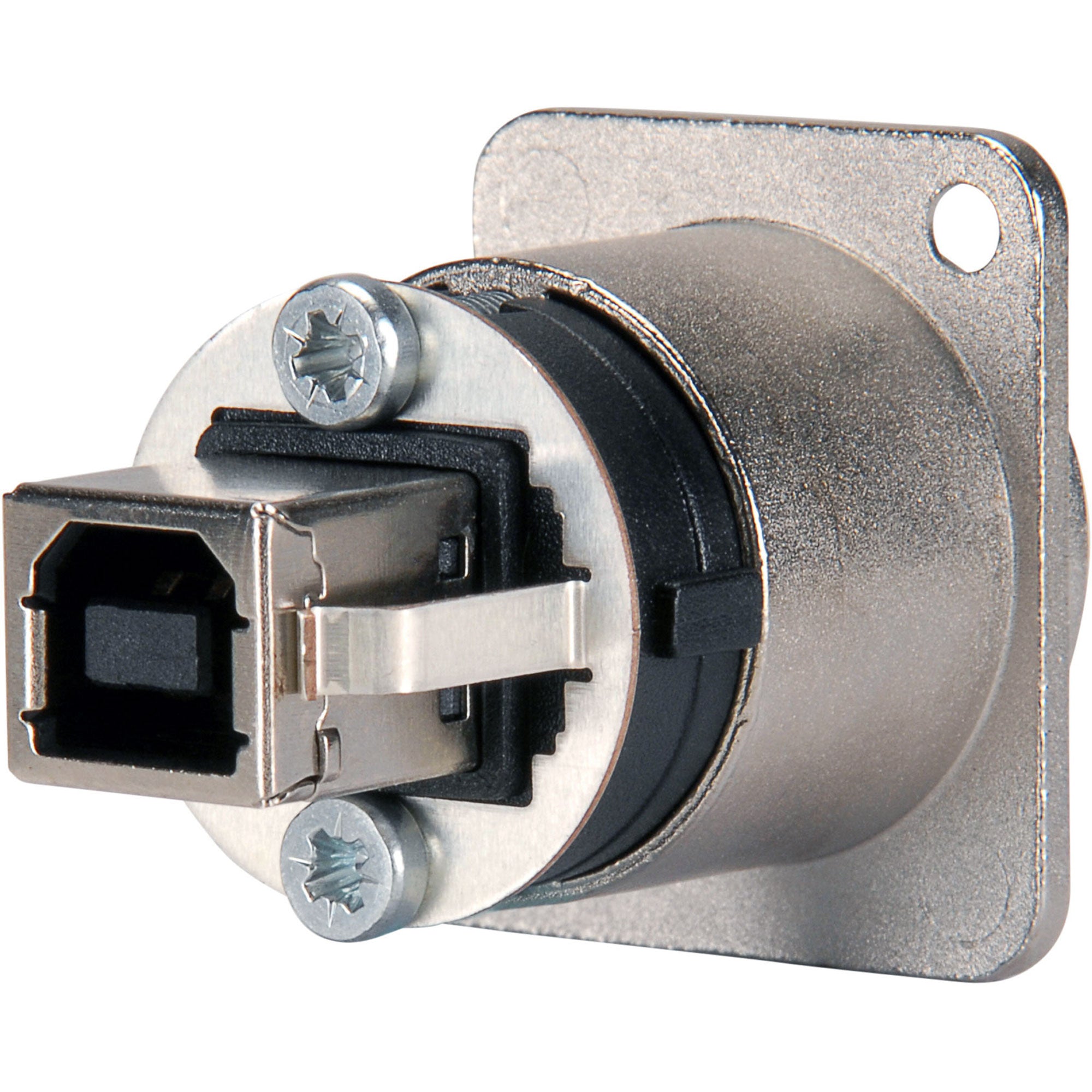 Neutrik NAUSB-W Reversible USB 2.0 Type-A to Type-B Gender Changer (Nickel)