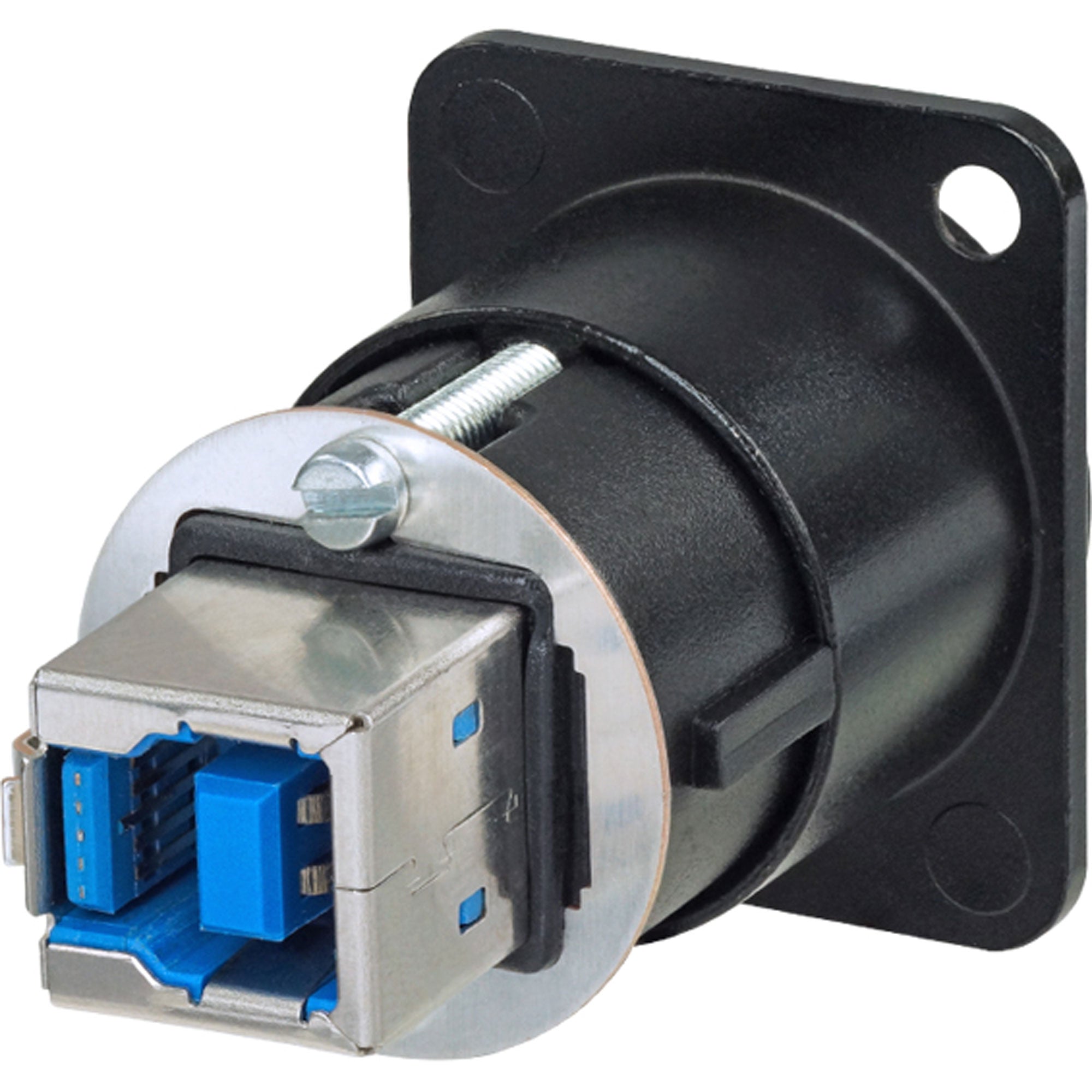 Neutrik NAUSB3-B Reversible USB 3.0 Type-A to Type-B Gender Changer (Black)