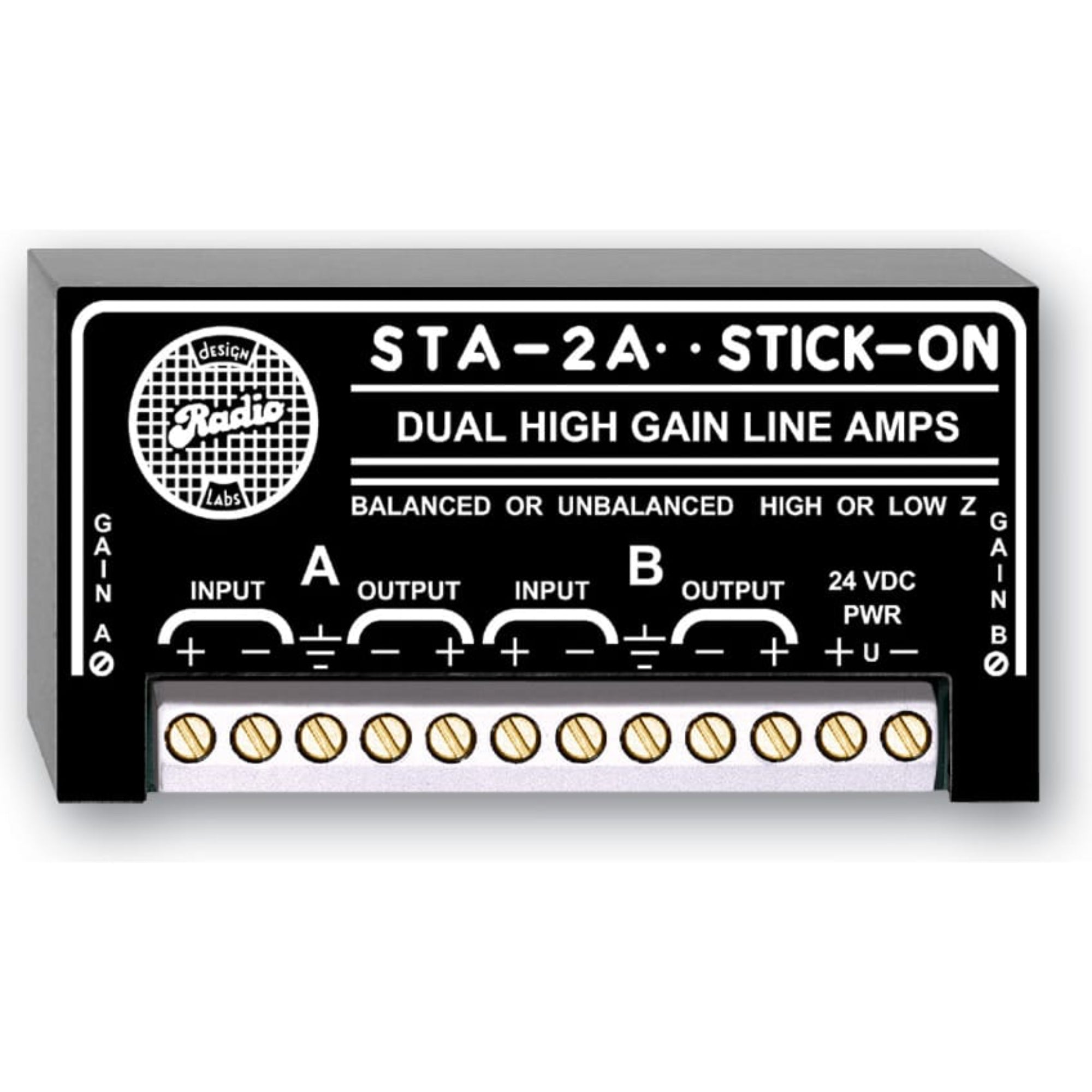 RDL STA-2A Dual High Gain Line Amplifiers