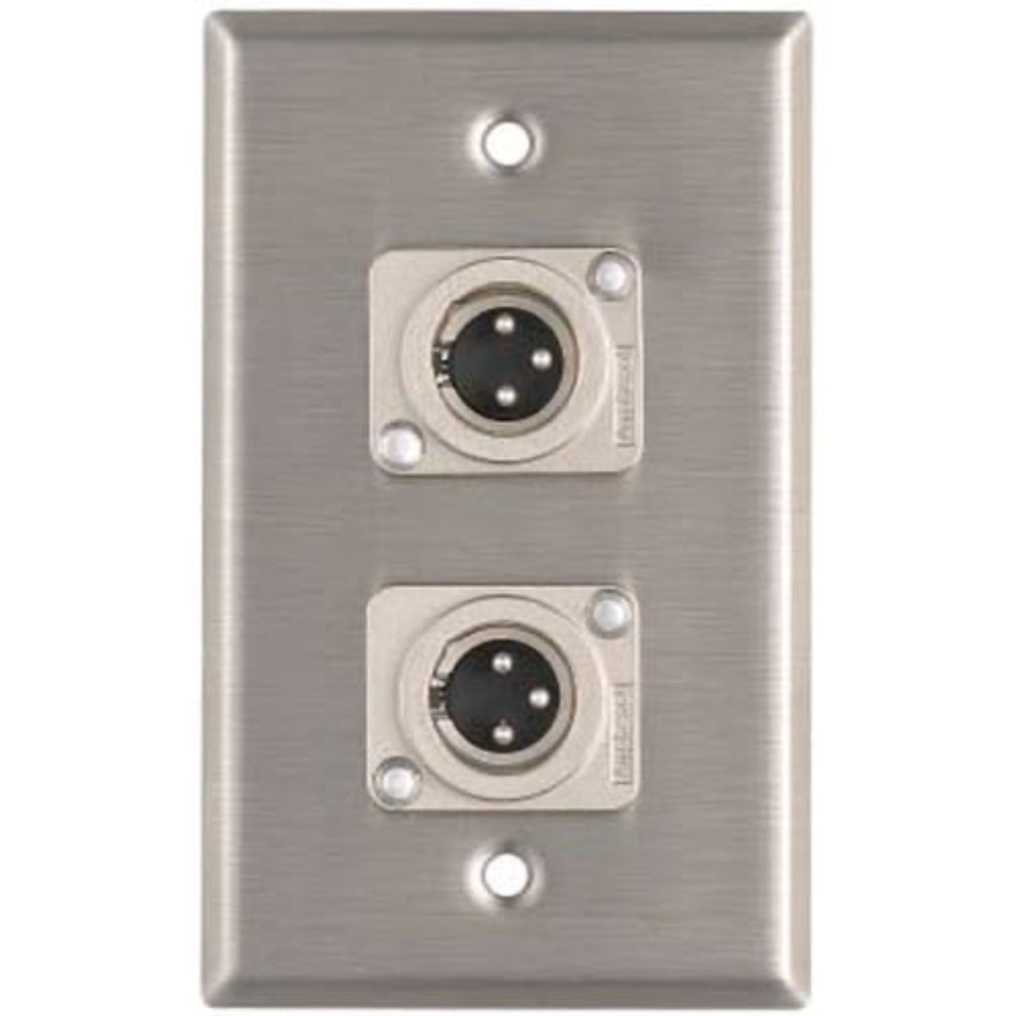 RapcoHorizon Pro Co WP1008 Dual Male XLR Wallplate