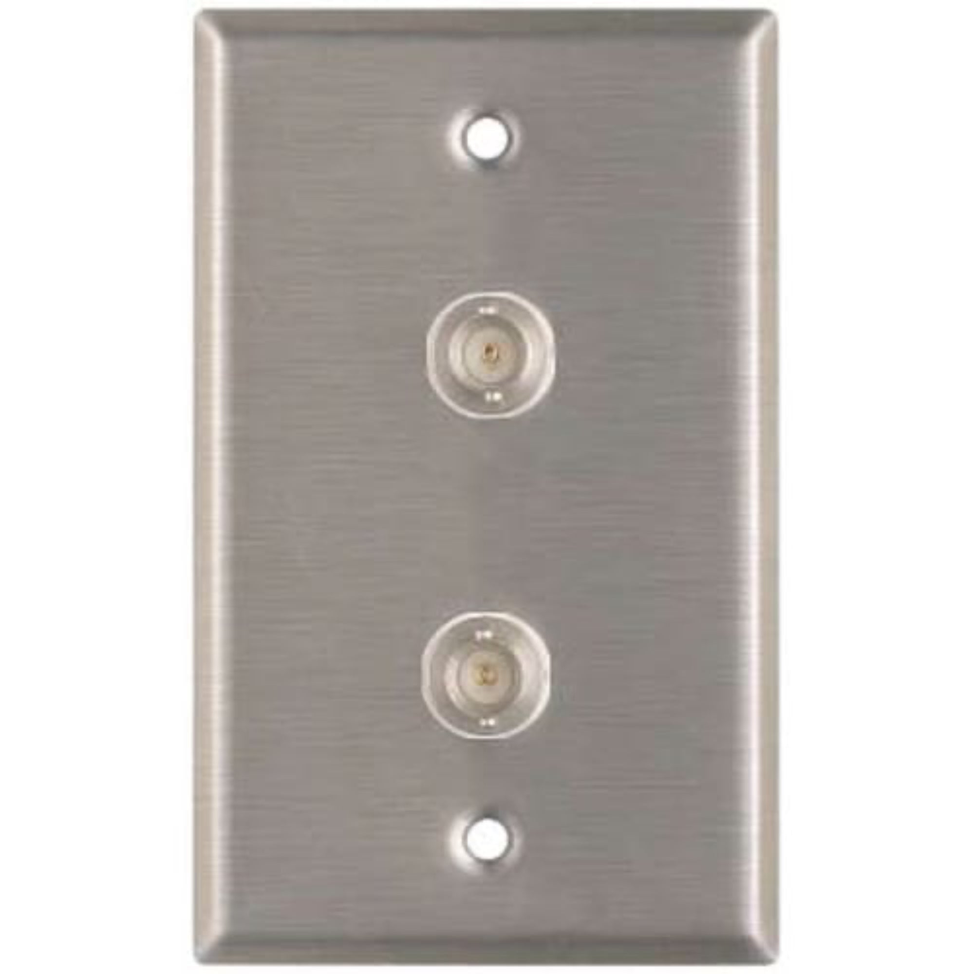 RapcoHorizon Pro Co WP1020 Dual BNC Feed Thru Wallplate